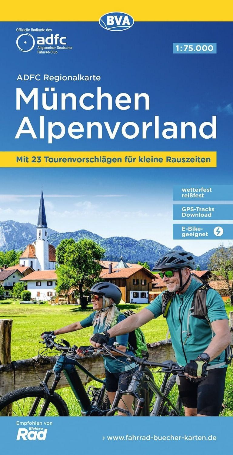 BVA ADFC Regionalkarte München Alpenvorland 1:75.000 / diverse