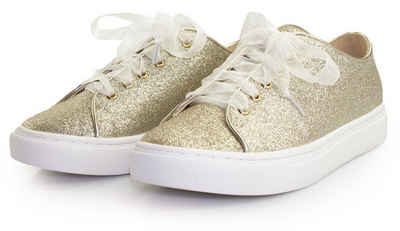 White Lady 937 champagner Glitter Sneaker