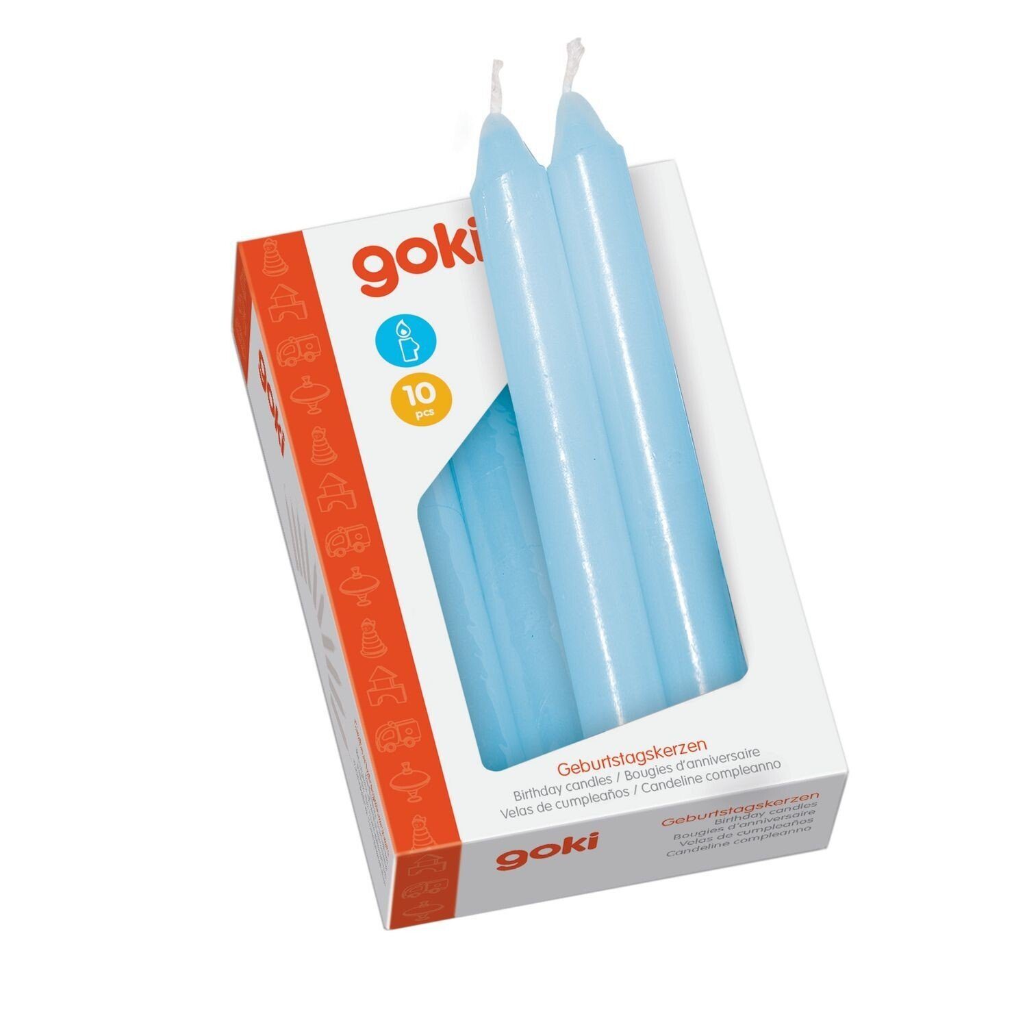 goki Geburtstagskerze Geburtstagskerzen, 10 cm Ø 1,3 cm, Dekoration, Tischd günstig online kaufen