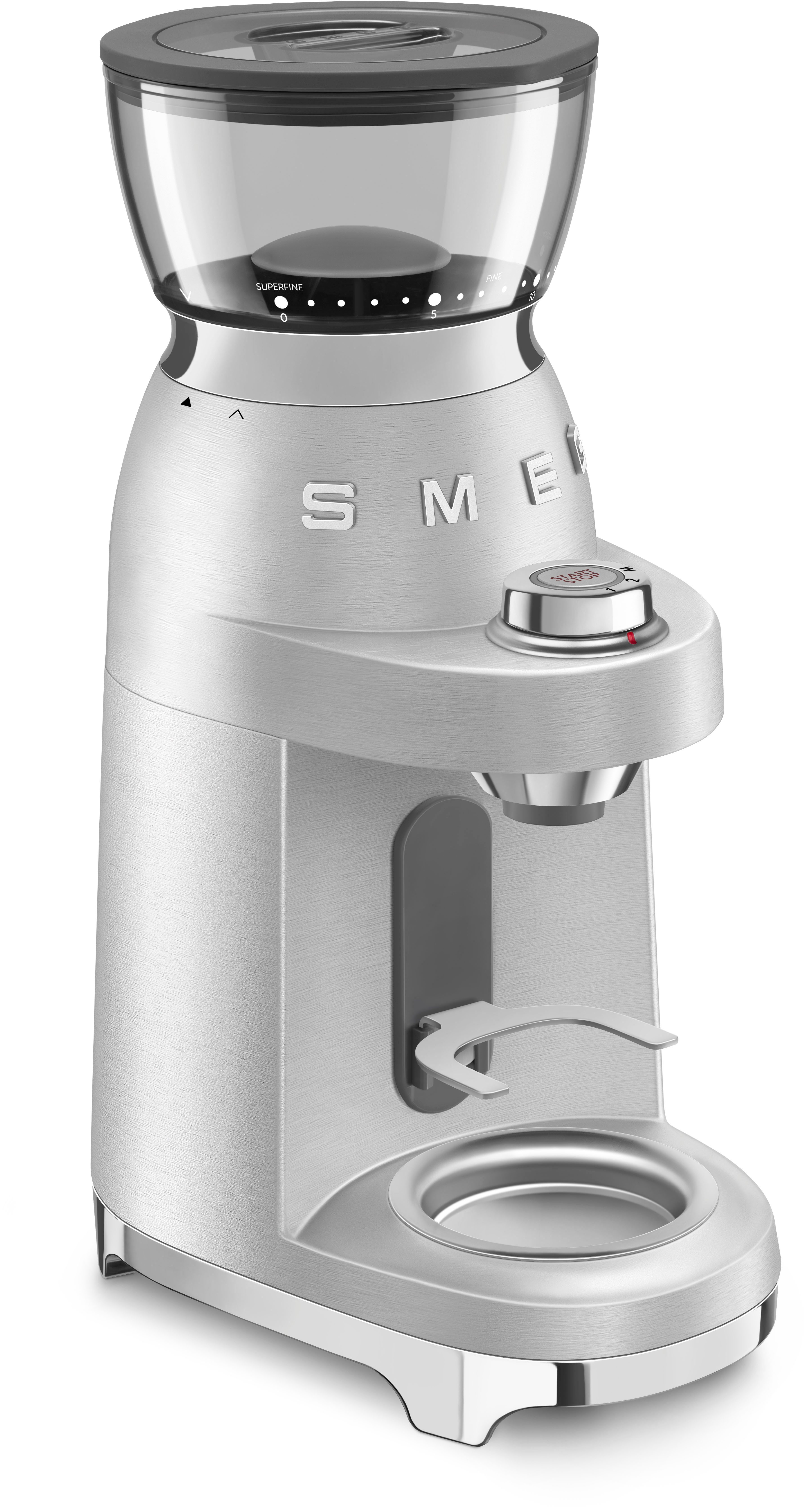 Smeg Kaffeemühle CGF02SSEU, 150 W, Kegelmahlwerk, 240 g Bohnenbehälter