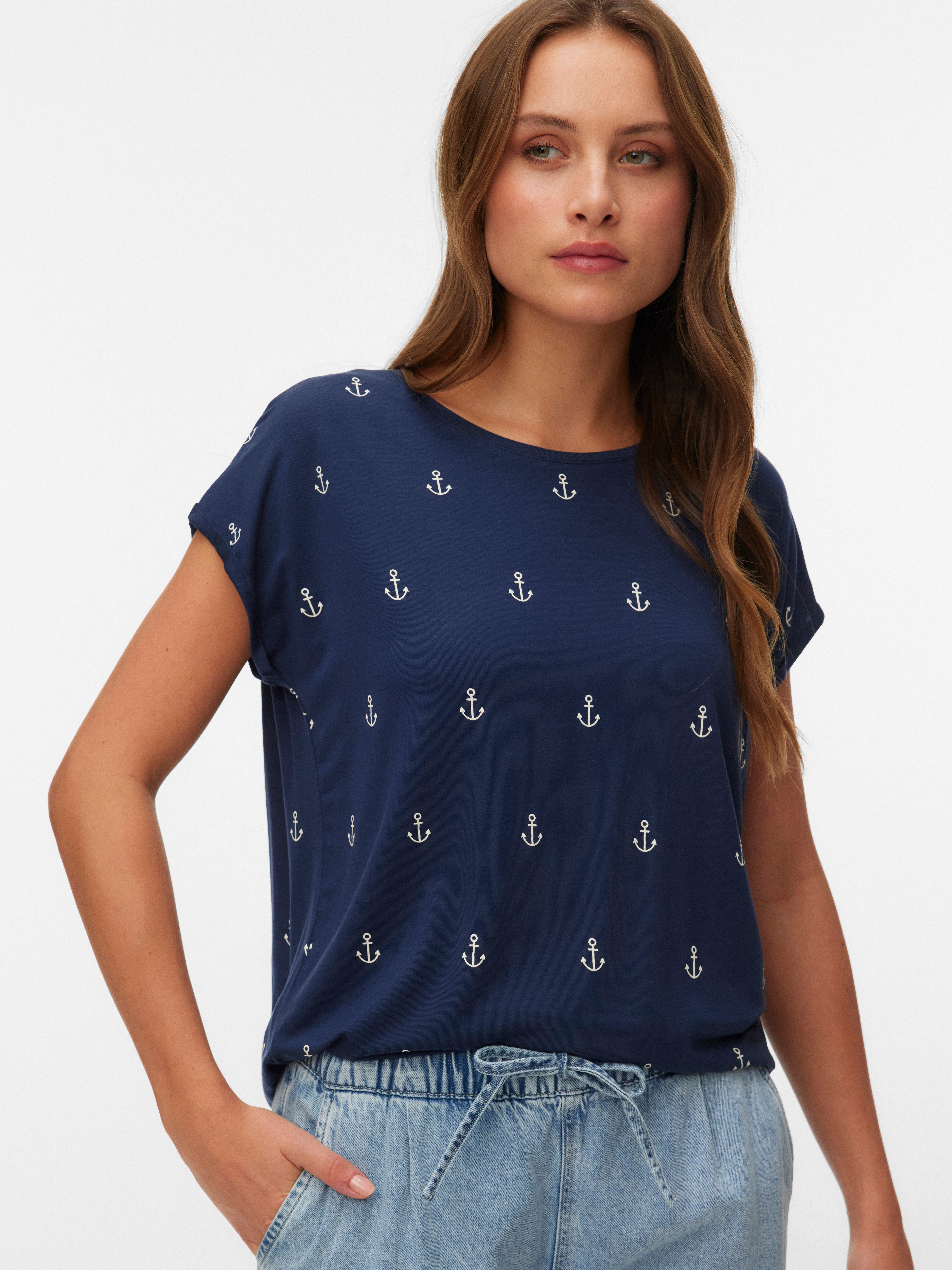Kurzarmshirt VMAVA SS TOP MULTI AOP NOOS