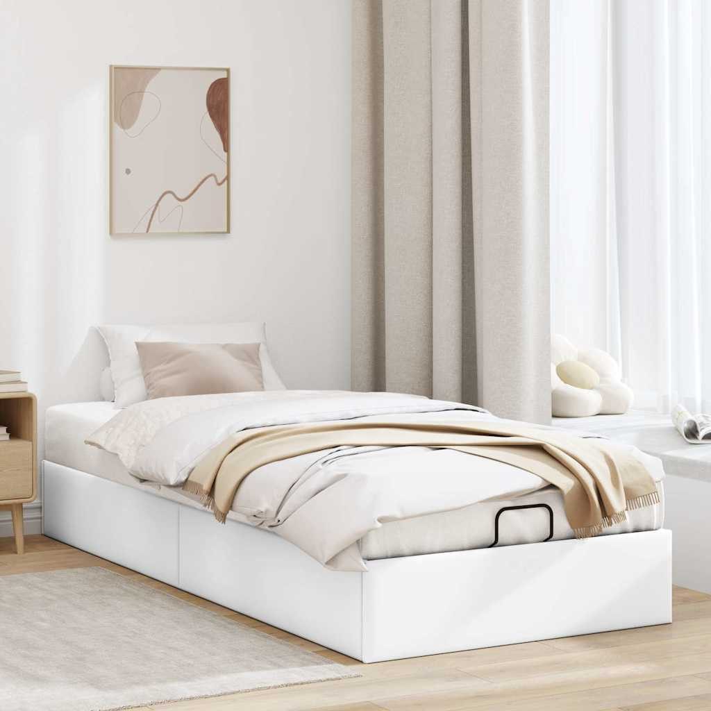 vidaXL Bett Ottoman-Bett ohne Matratze Weiß günstig online kaufen