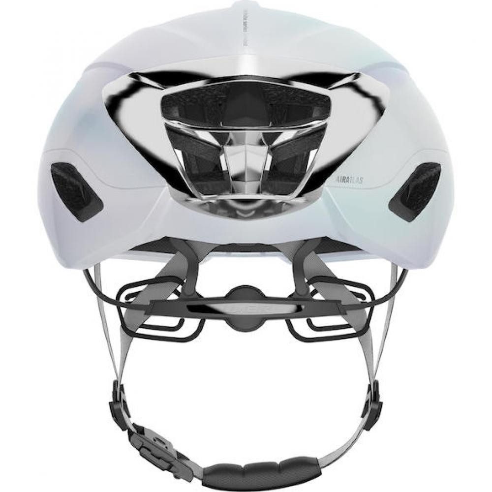 LIMAR Fahrradhelm Limar Air Atlas W&B Opal White Silver M Weiß/Silber - aerodynamischer