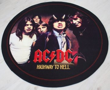 Teppich AC/DC -Highway Teppich 100 cm, Mr. Ghorbani, Rund, Höhe: 3 mm