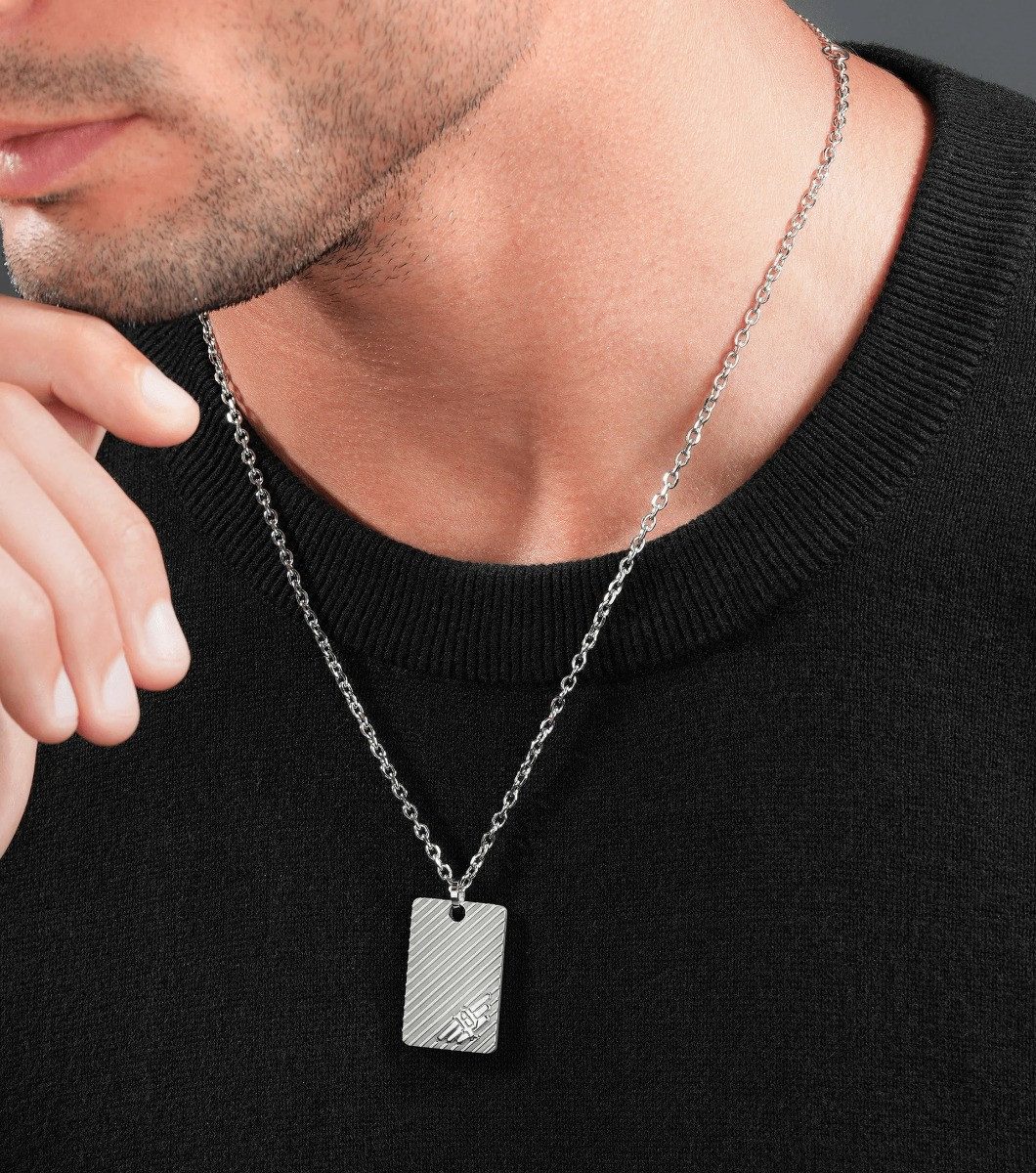 Police Kette mit Anhänger Police Halskette mit Anhänger Herren Revelry Metall PEAGN0033303