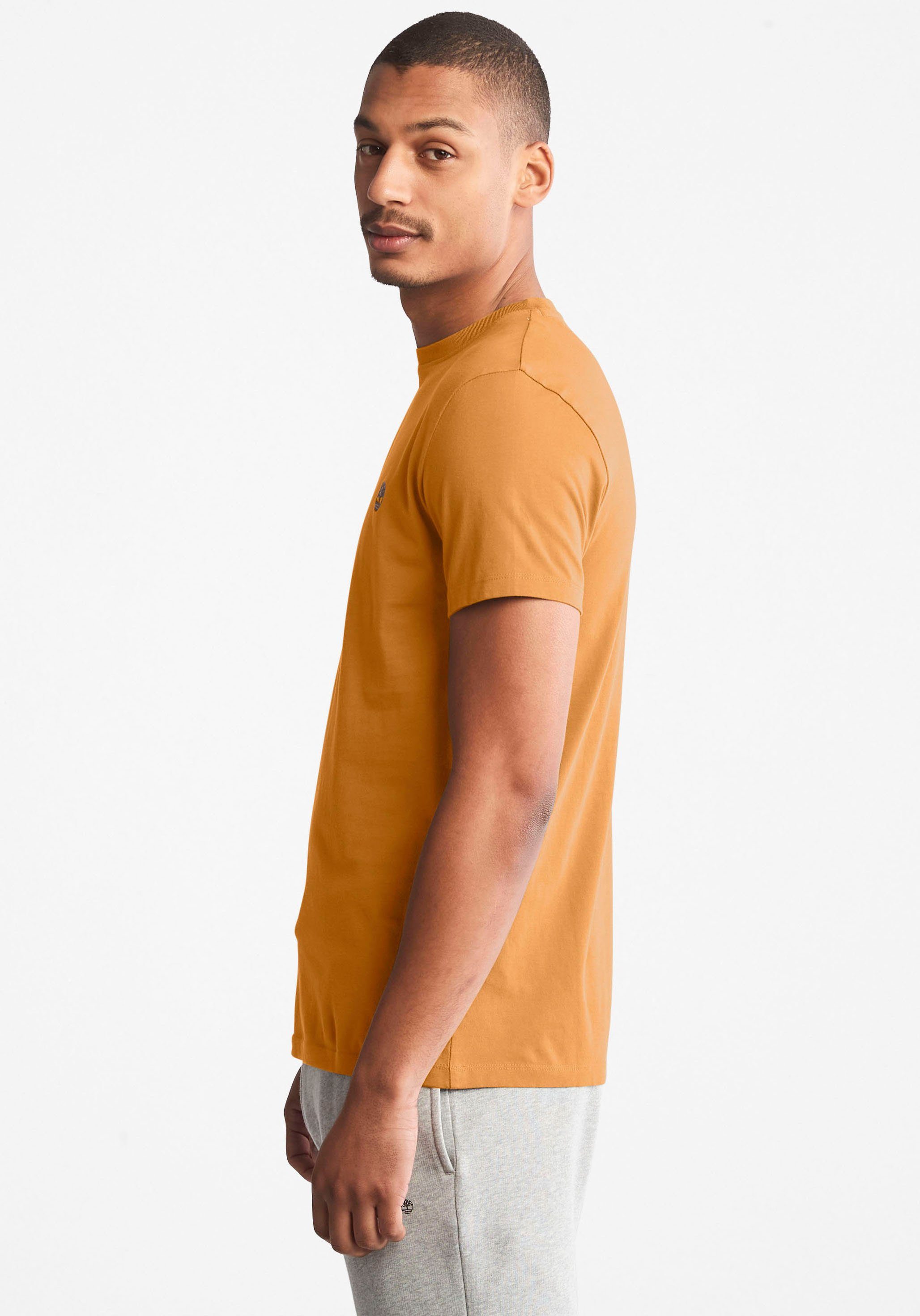 Timberland T-Shirt DUNSTAN RIVER Short Sleeve Tee mit Logostickerei, aus Baumwolle – Bild 3 von 5