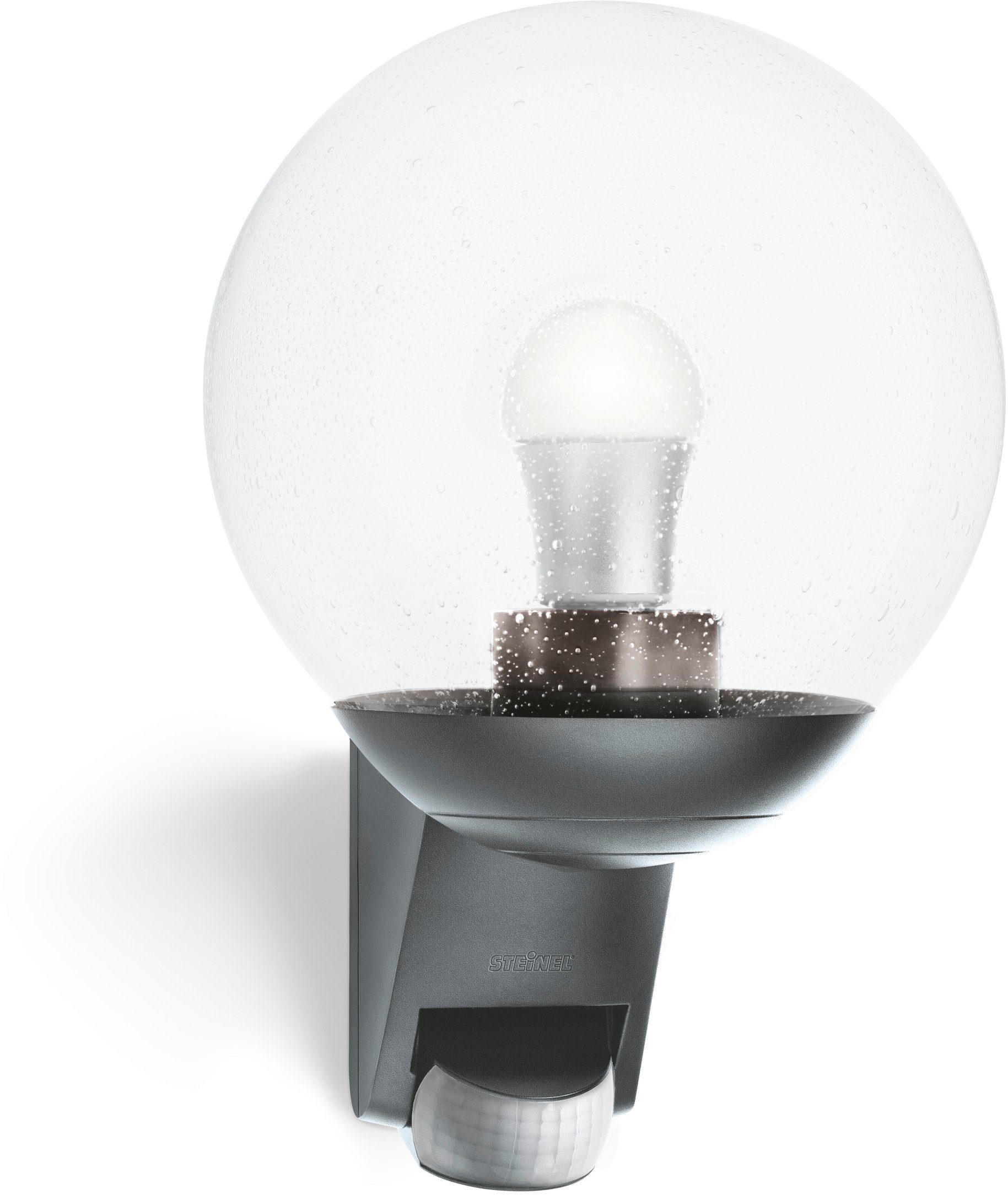 steinel Außen-Wandleuchte L 585, Bewegungsmelder, Leuchtdauer einstellbar, Tageslichtsensor, Leuchtmittel wechselbar