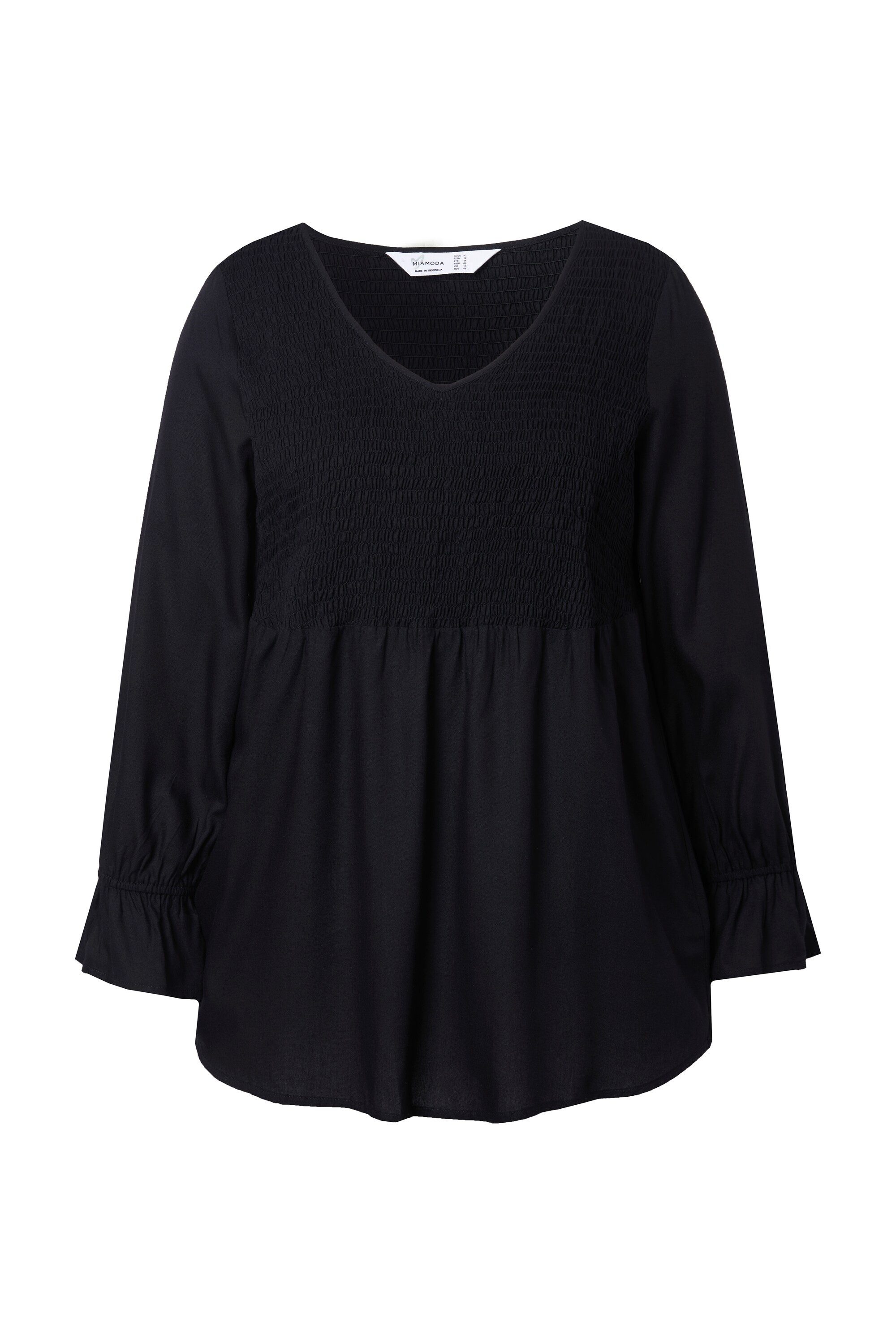 MIAMODA Spitzenbluse Bluse A-Linie elastisch gesmokte Büste günstig online kaufen