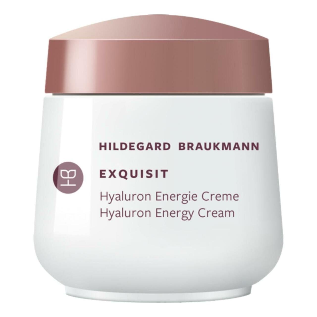 Hildegard Braukmann Tagescreme Exquisit Hyaluron Energie Creme Tag, Glättende und vitalisierende Creme mit hochreinem