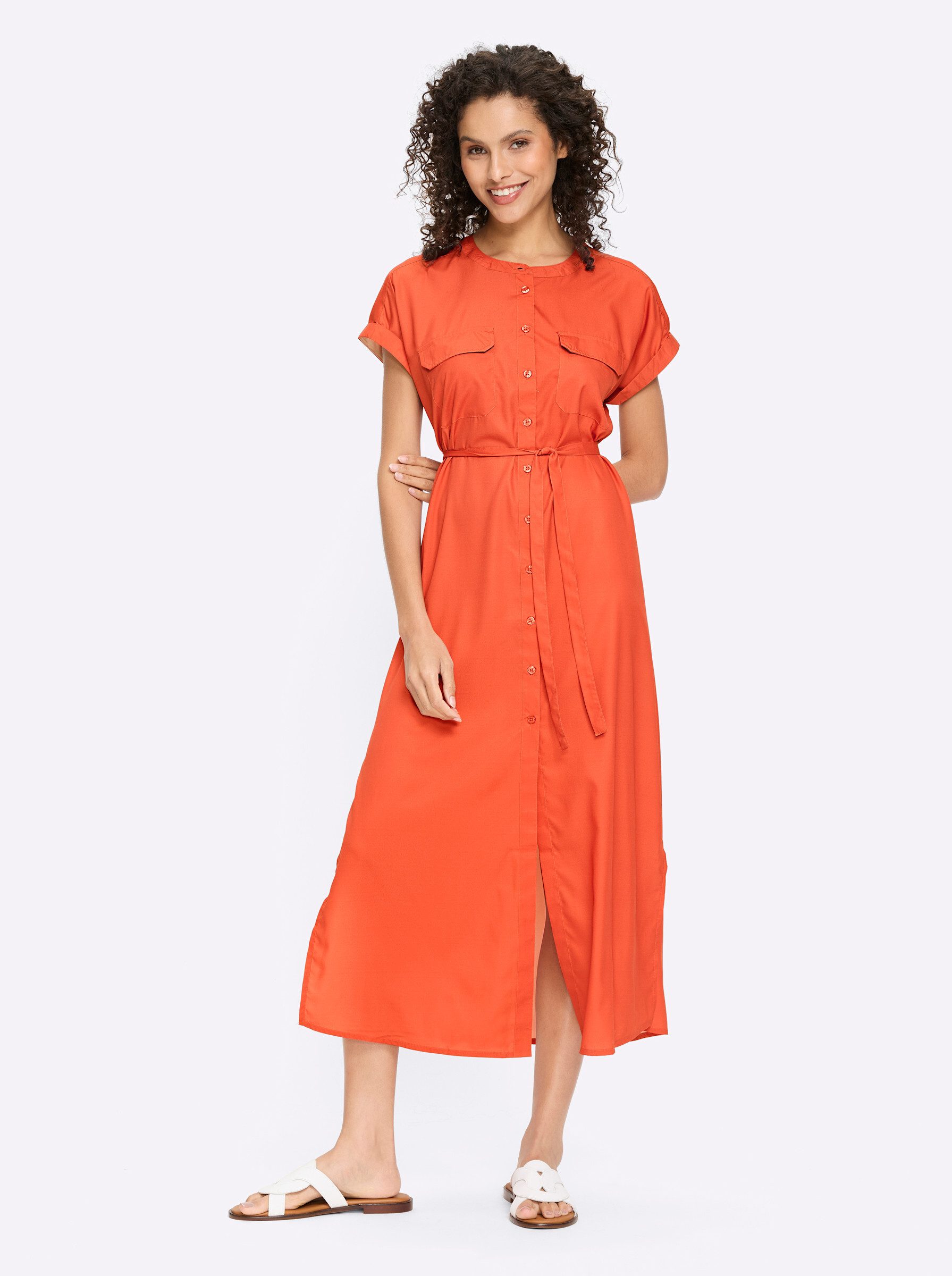 heine Etuikleid Kleid Langarm