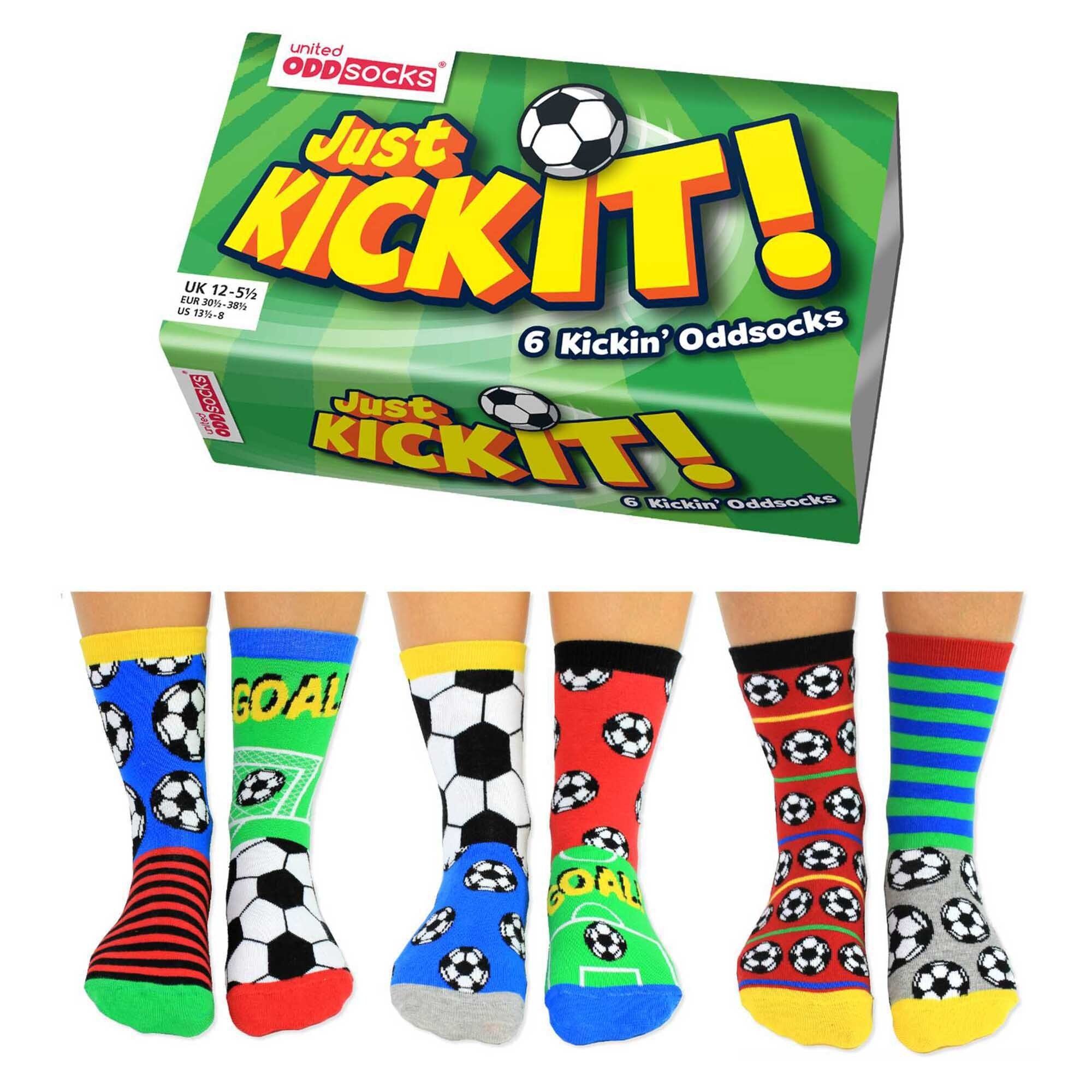 Oddsocks It! Socken Kick Freizeitsocken Socken, 6 Kinder individuelle United -