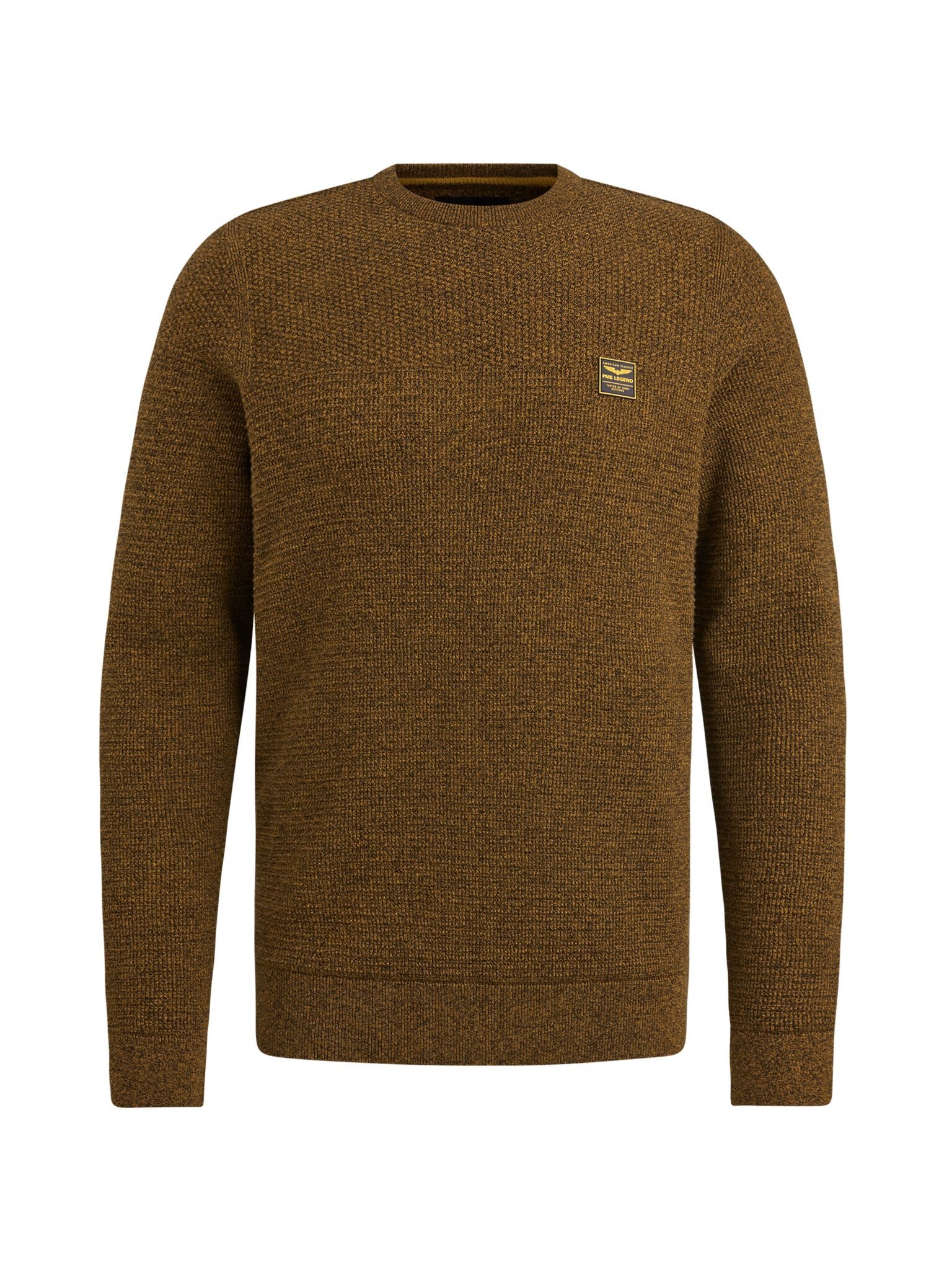 PME LEGEND Strickpullover Pullover aus Baumwollmouliné - Regular Fit