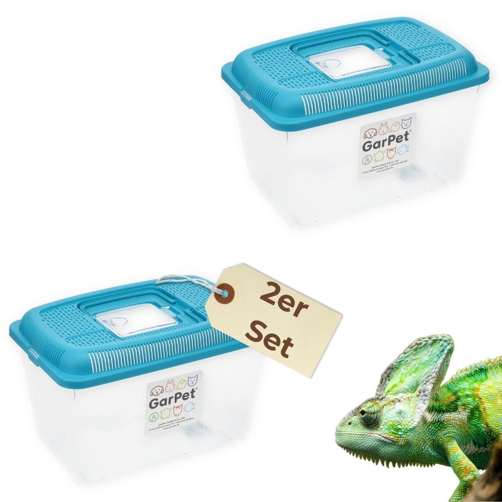 Aquarium 2x Faunabox Faunarium Urzeitkrebs Triops Heimchen Spinnen Insekten Box
