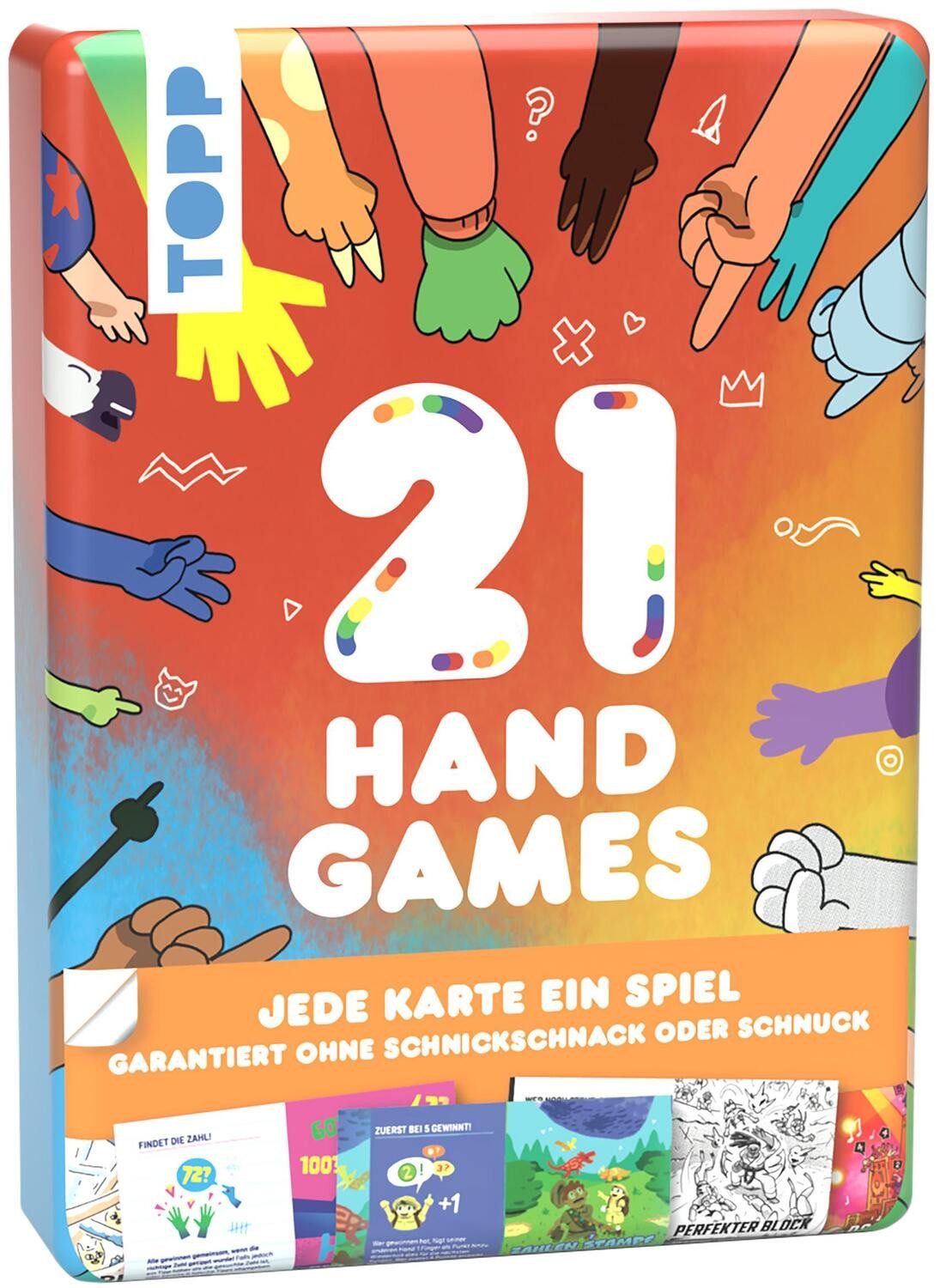 Frech Verlag Spiel, 21 Hand Games - Garantiert ohne Schnickschnack oder Schnuck!