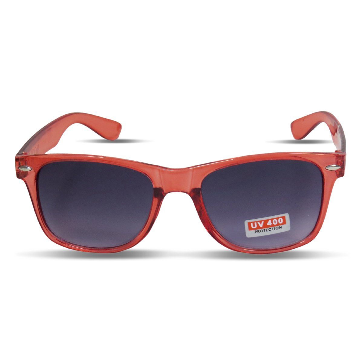 Sonia Originelli Sonnenbrille Sonnenbrille Einfarbig Transparent Partybrille Spaß Fasching Onesize rot | Sonnenbrillen