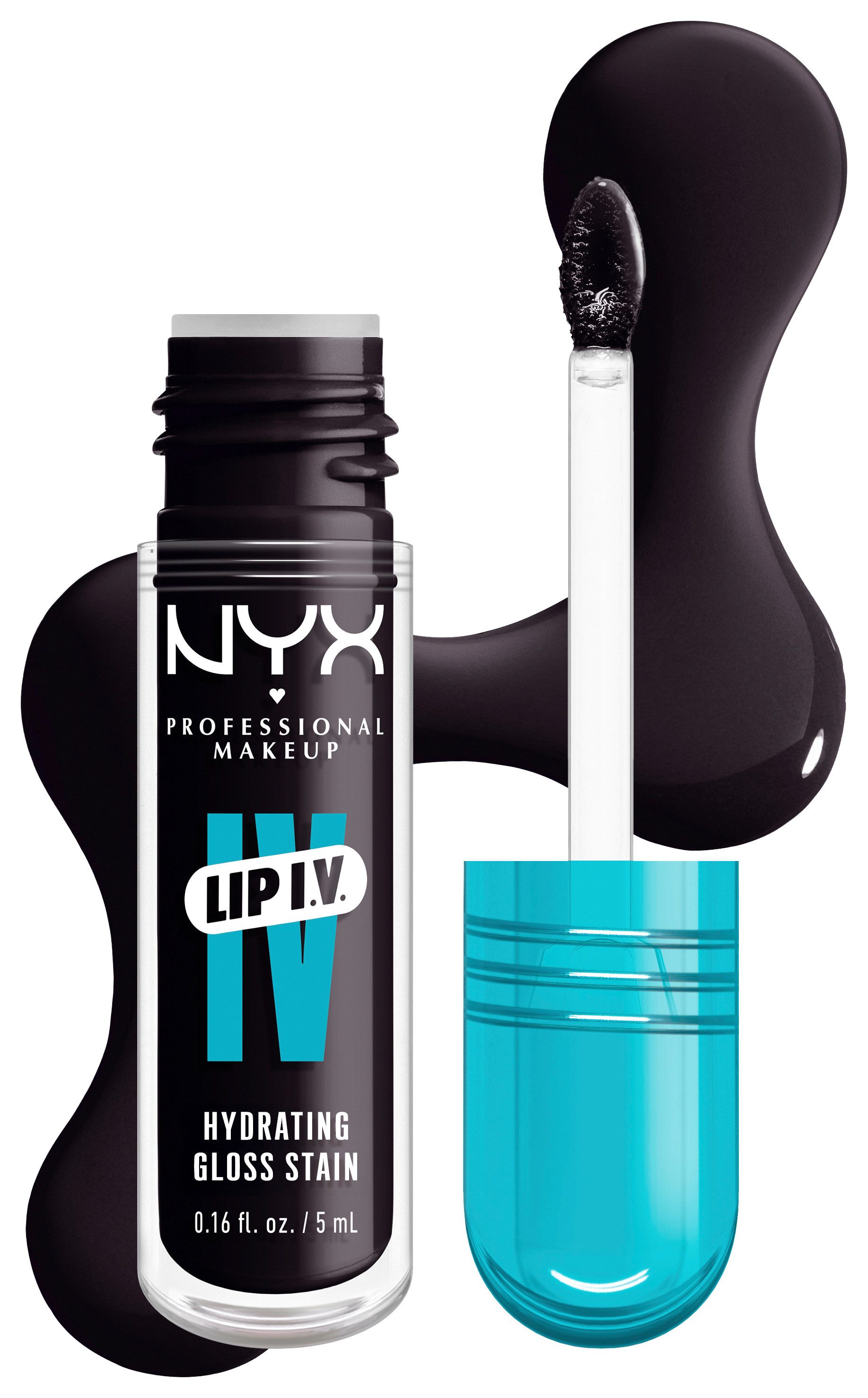 NYX PROFESSIONAL MAKEUP Lipgloss LIP IV GLOSS SERUM, gibt den Lippen einen unwiderstehlichen Wet-Look