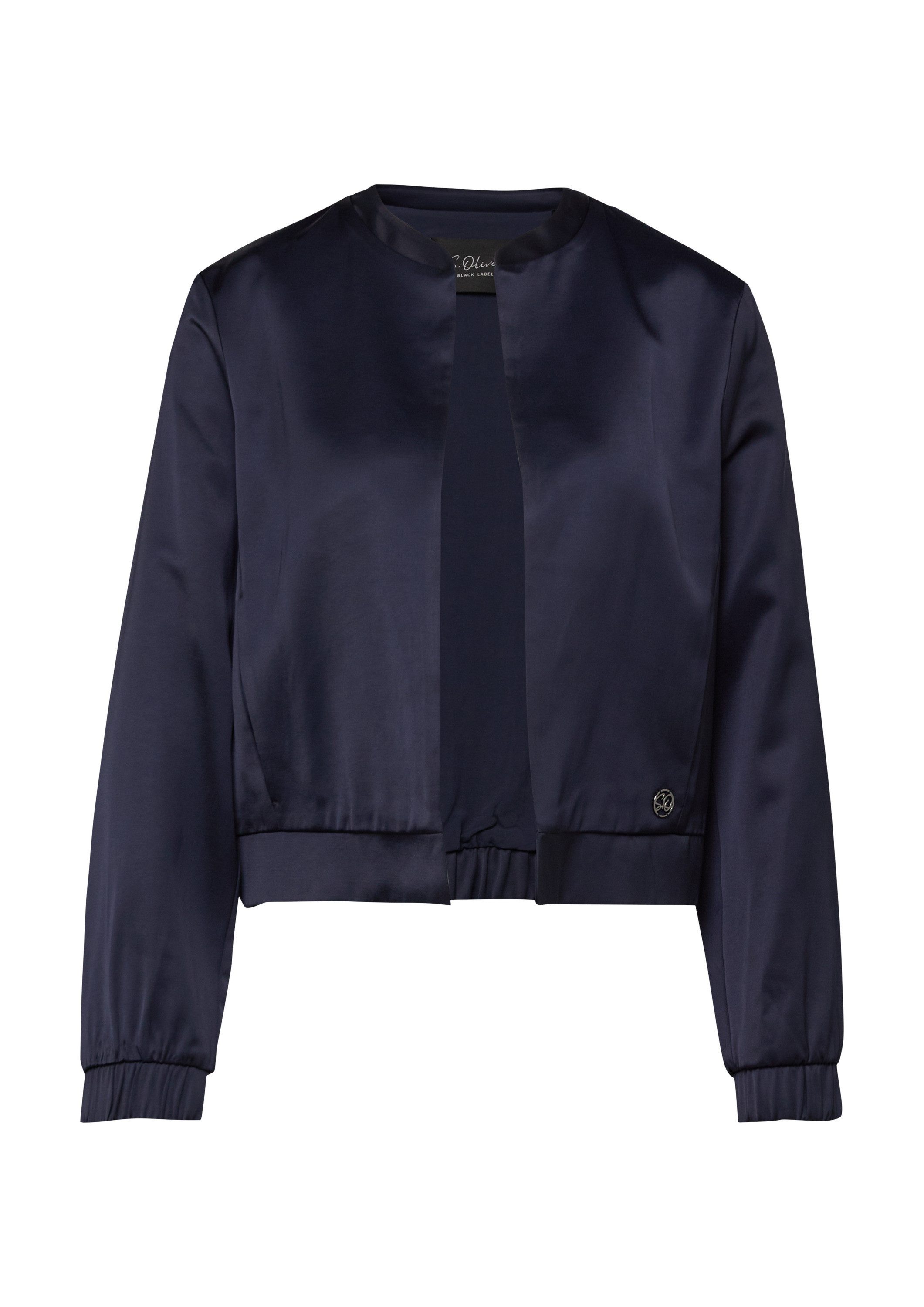 s.Oliver Funktionsjacke Indoor-Jacke Satinierter Blouson mit Gummibund günstig online kaufen