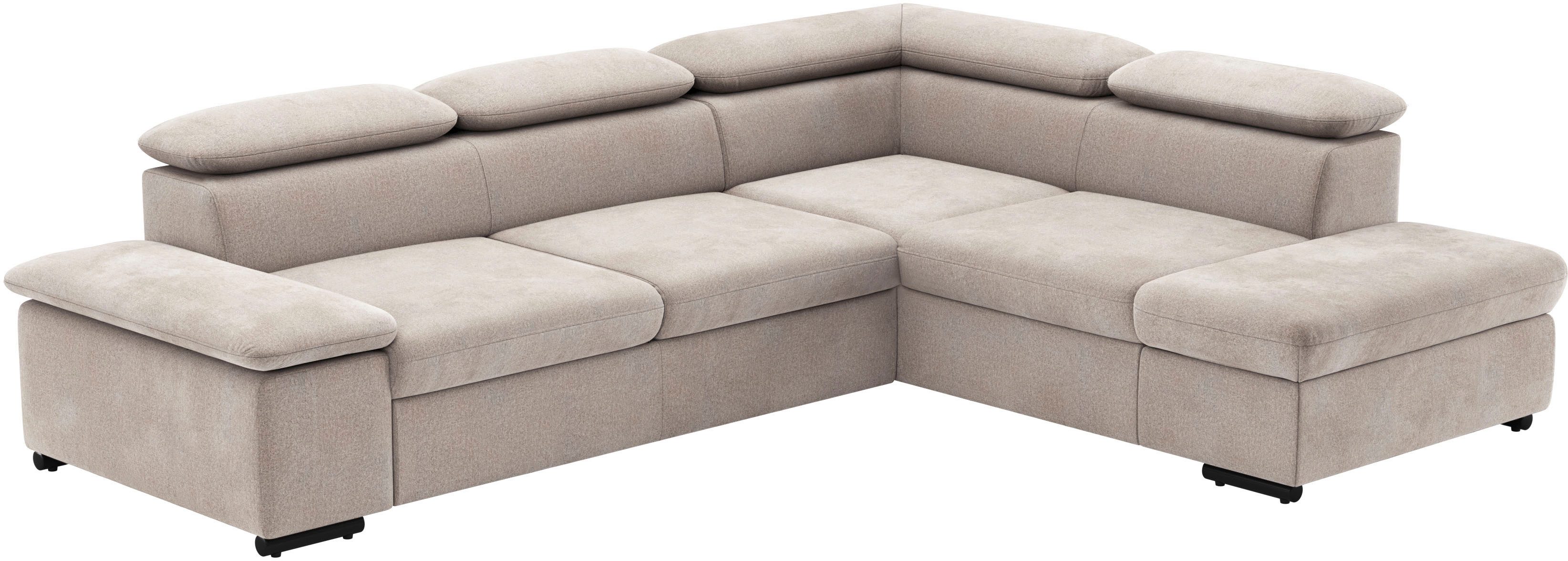 sit&more Ecksofa Alcudia L-Form, mit Armteilverstellung, optional Kopfteilverstellung & Schlaffunktion