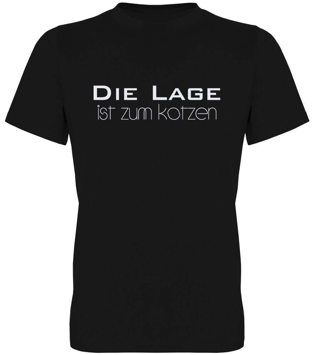 Ggraphics TShirt Die Lage ist zum kotzen Herren TShirt, mit