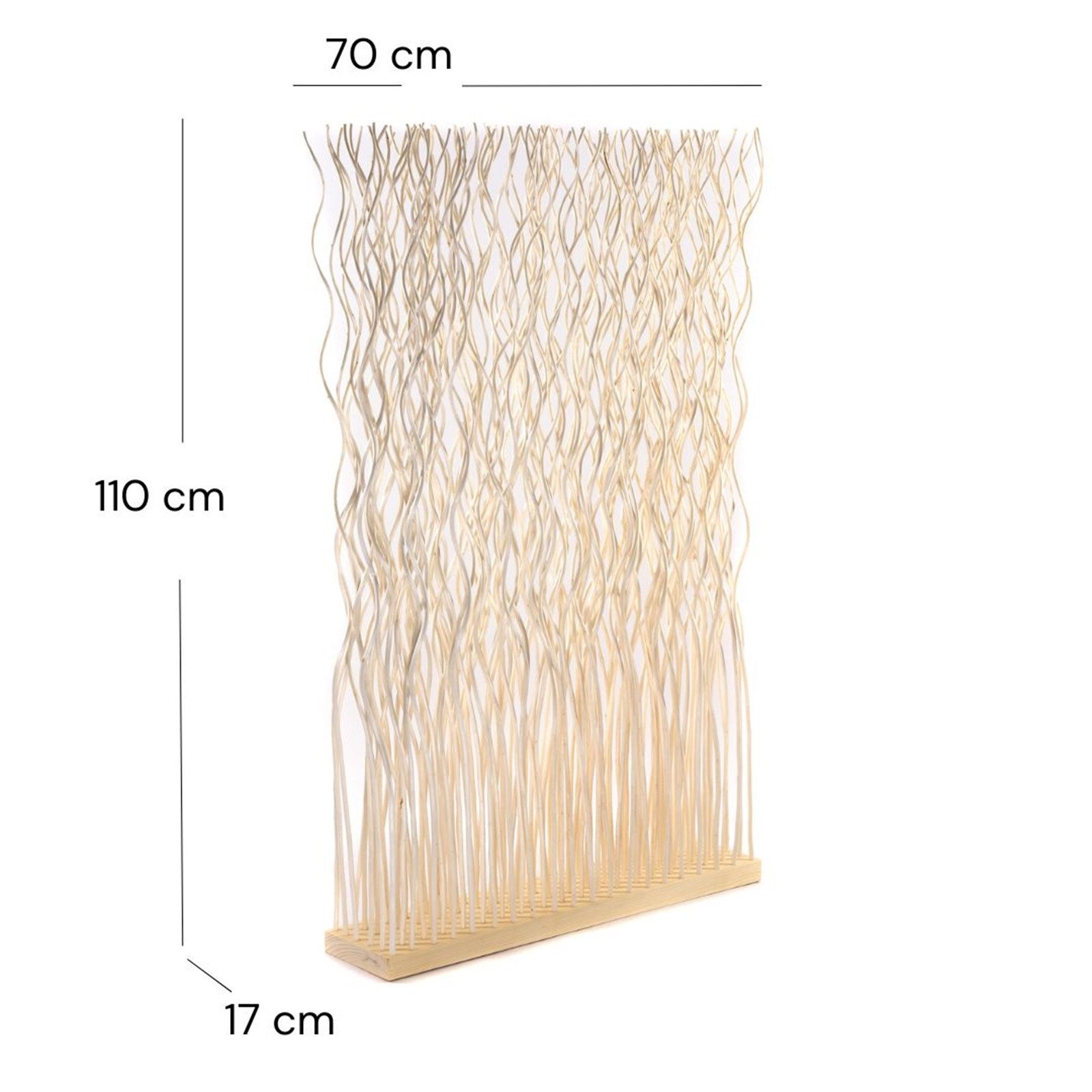 CREEDWOOD Paravent RAUMTEILER "KINKI", Weidenholz, 110x70 günstig online kaufen