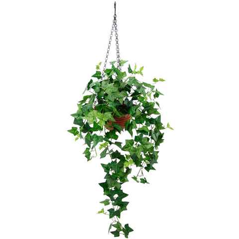 Kunstpflanze Efeu, my home, Höhe 96 cm, Im Topf, mit Hängeampel, künstlicher Efeuhänger