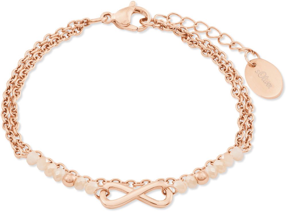 s.Oliver Armband Zweireihiges Armband mit Infinityanhänger günstig online kaufen