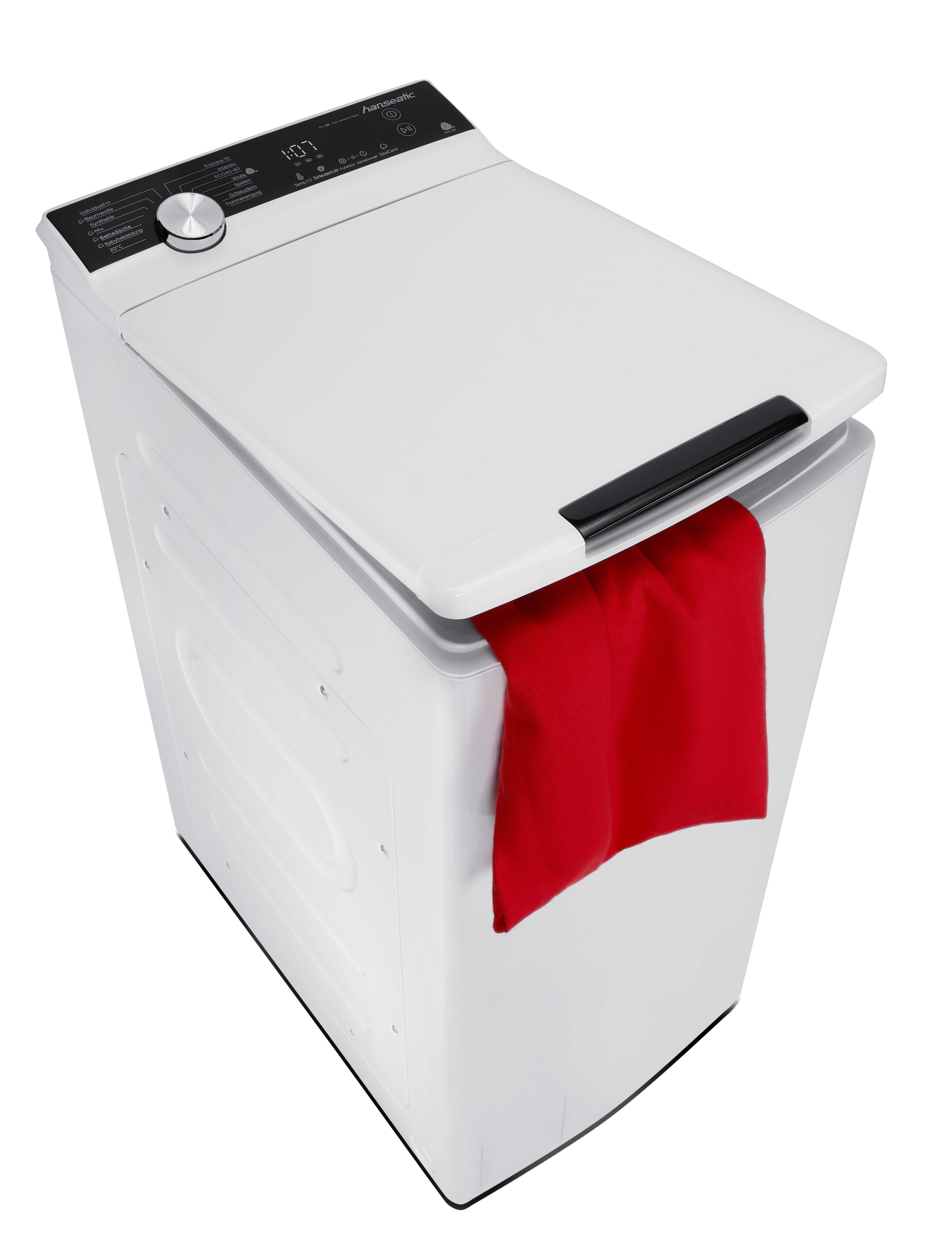 Hanseatic Waschmaschine Toplader HTWK712A, 7 kg, 1200 U/min, inkl. 3 Jahre Herstellergarantie – Bild 2 von 5