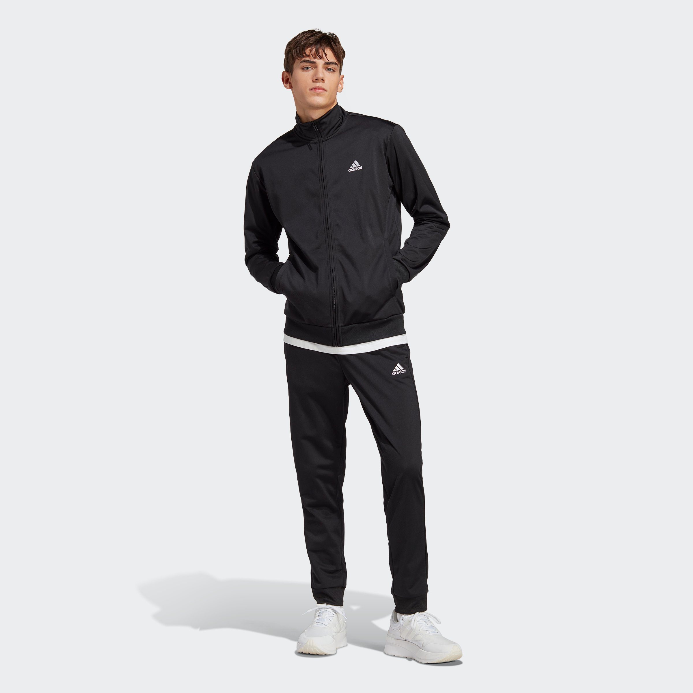 adidas Sportswear Trainingsanzug LINEAR LOGO TRICOT (2-tlg) Black / White / Black / White