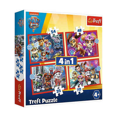 Trefl Puzzle »4 in 1 Puzzle PAW Patrol in the city - PAW Patrol:«, Puzzleteile