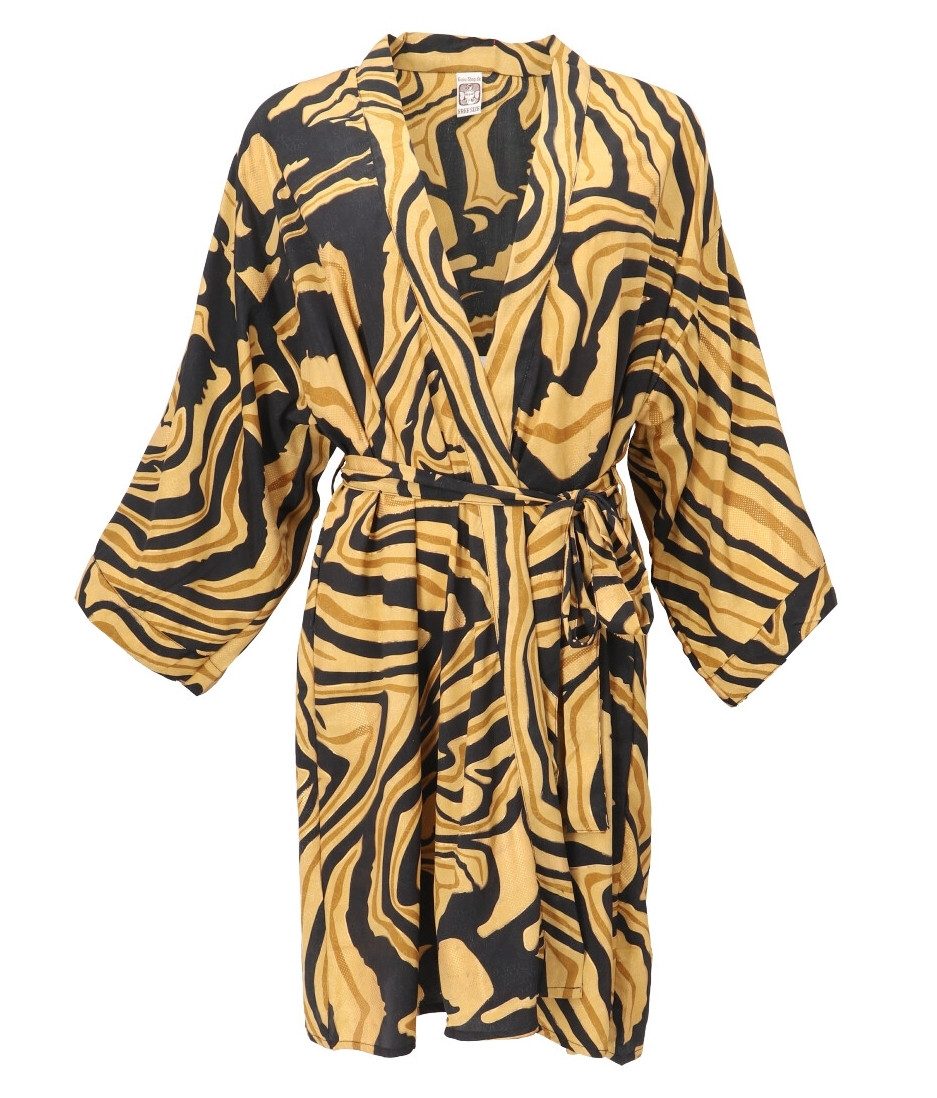 Guru-Shop Kimono Kurzer Kimono im Japan Style, Kimono Mantel,.., alternative Bekleidung