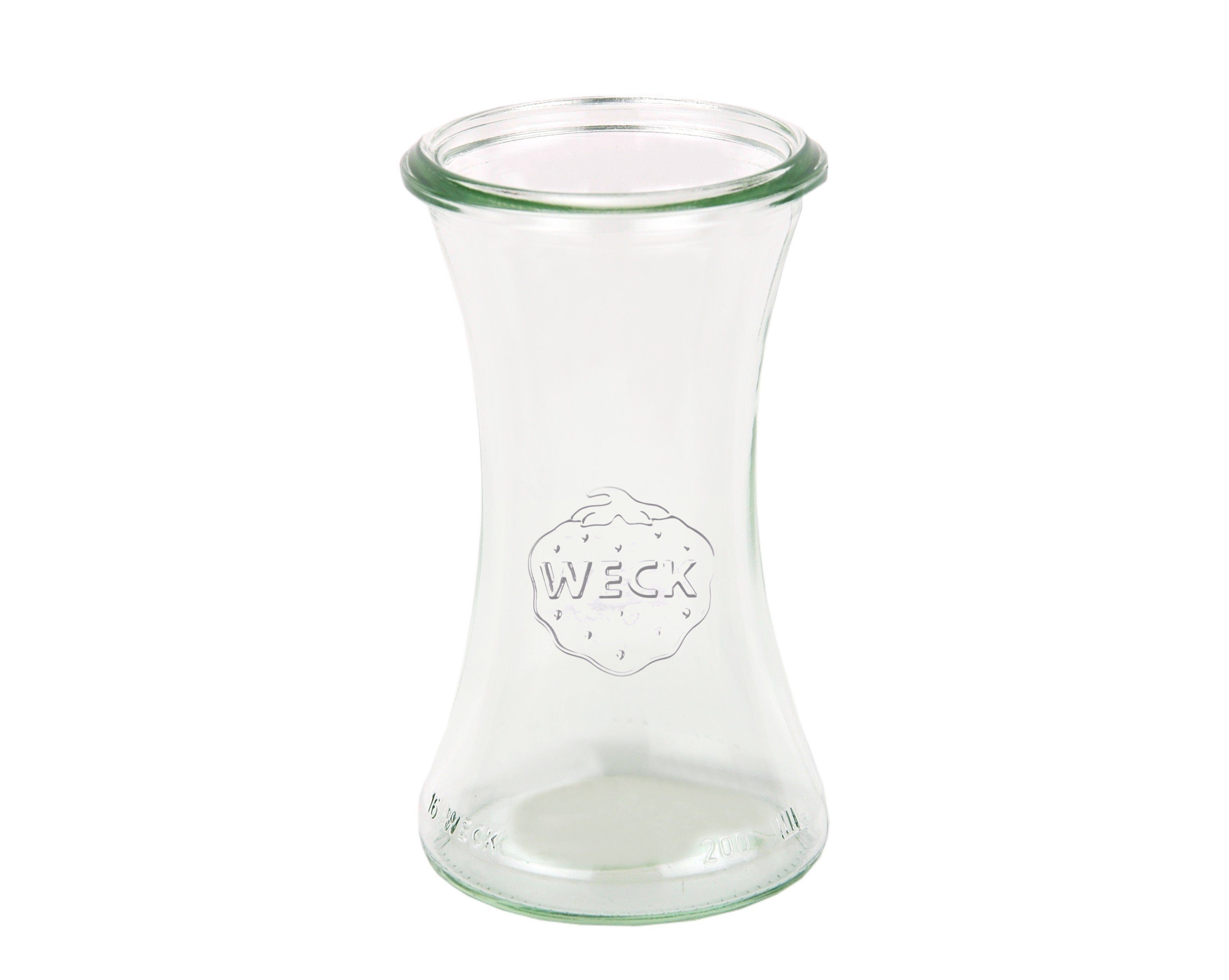 Delikatessenglas Weck Set Glas 24er inkl. Rezeptheft, MamboCat 200ml Einmachglas Gläser