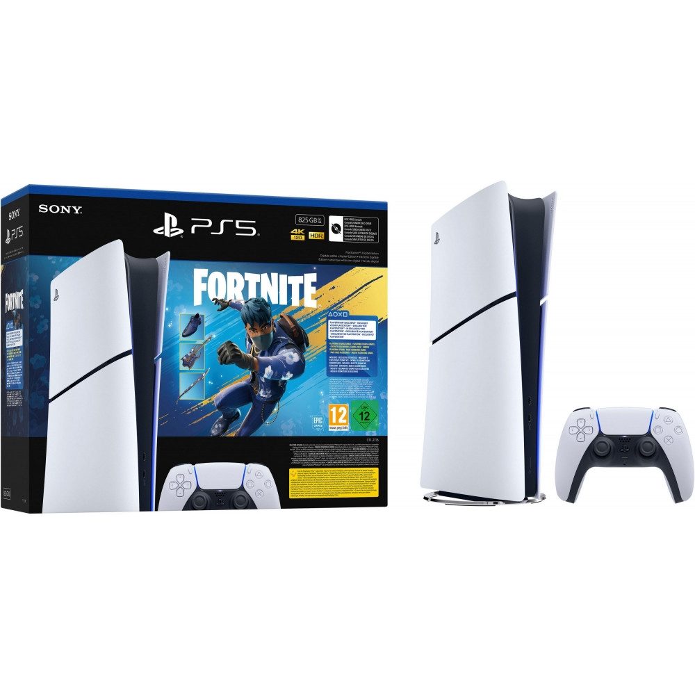 Sony PlayStation 5 Digital Edition 825 GB & Fortnite Flowering Chaos