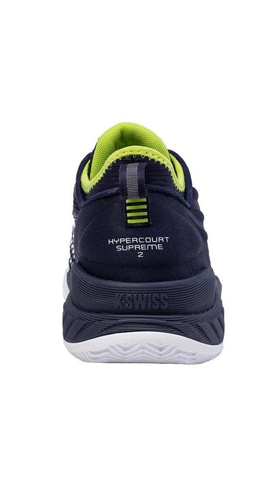 K-Swiss Performance Hypercourt Supreme 2 HB Clay/Sandplatz - peacoatblau/weiss/limegrün Tennisschuh