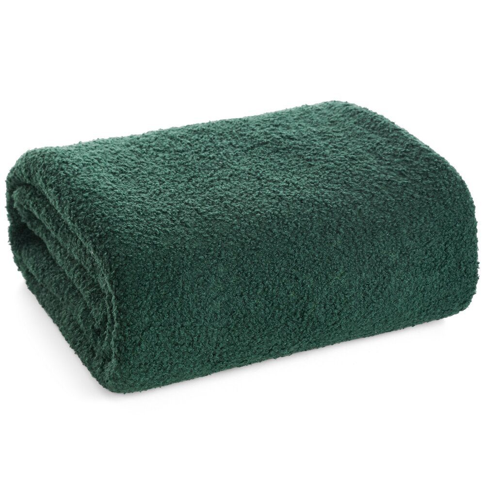 Wohndecke Bouclé, Eurofirany, Kuscheldecke, 70x160,150x200,170x210,200x220, Schaffpelz Imitation