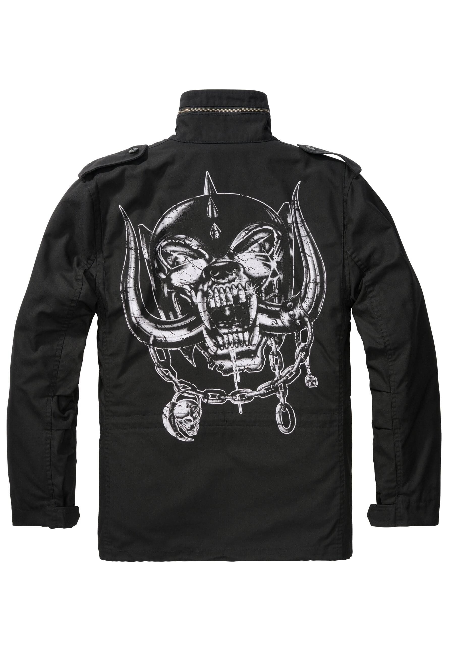 Brandit - M65 Standard Feldjacke Schwarz, Parka US Style Jacke Mit Futter