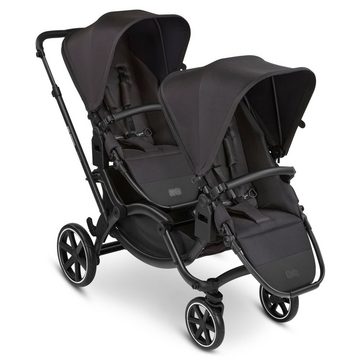 ABC Design Geschwisterwagen Zoom - Classic Edition - Ink, Geschwisterkinderwagen Zwillingskinderwagen mit Babywanne, Babyschale