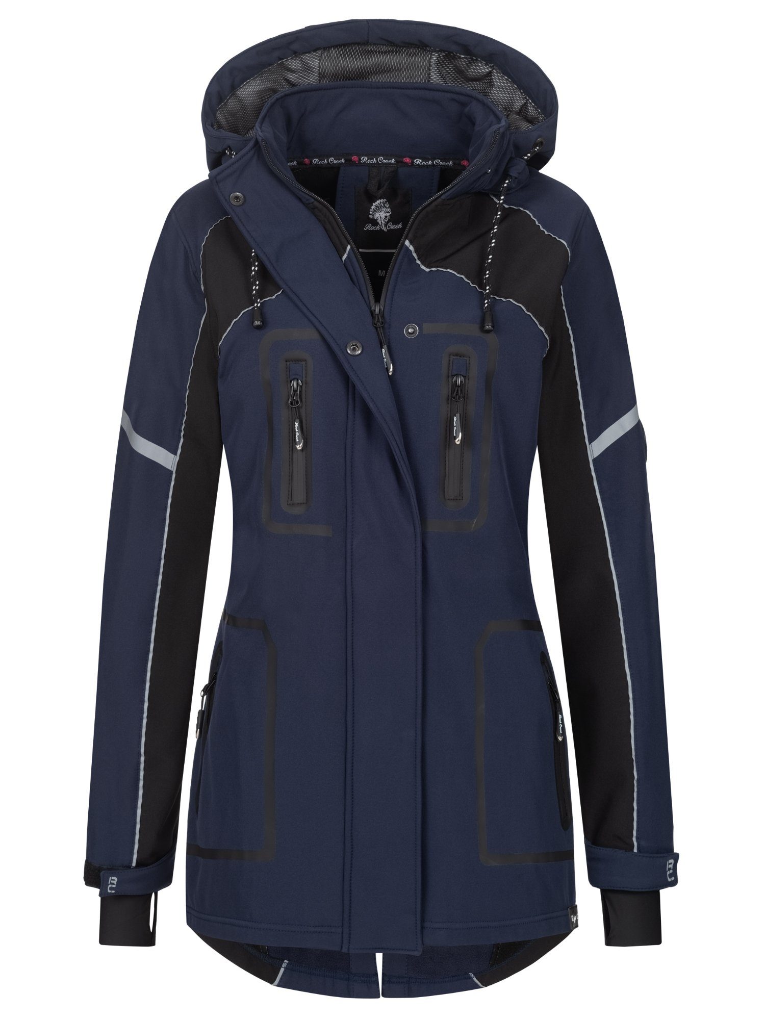 Rock Creek Softshelljacke Damen Softshellmantel Wanderjacke günstig online kaufen