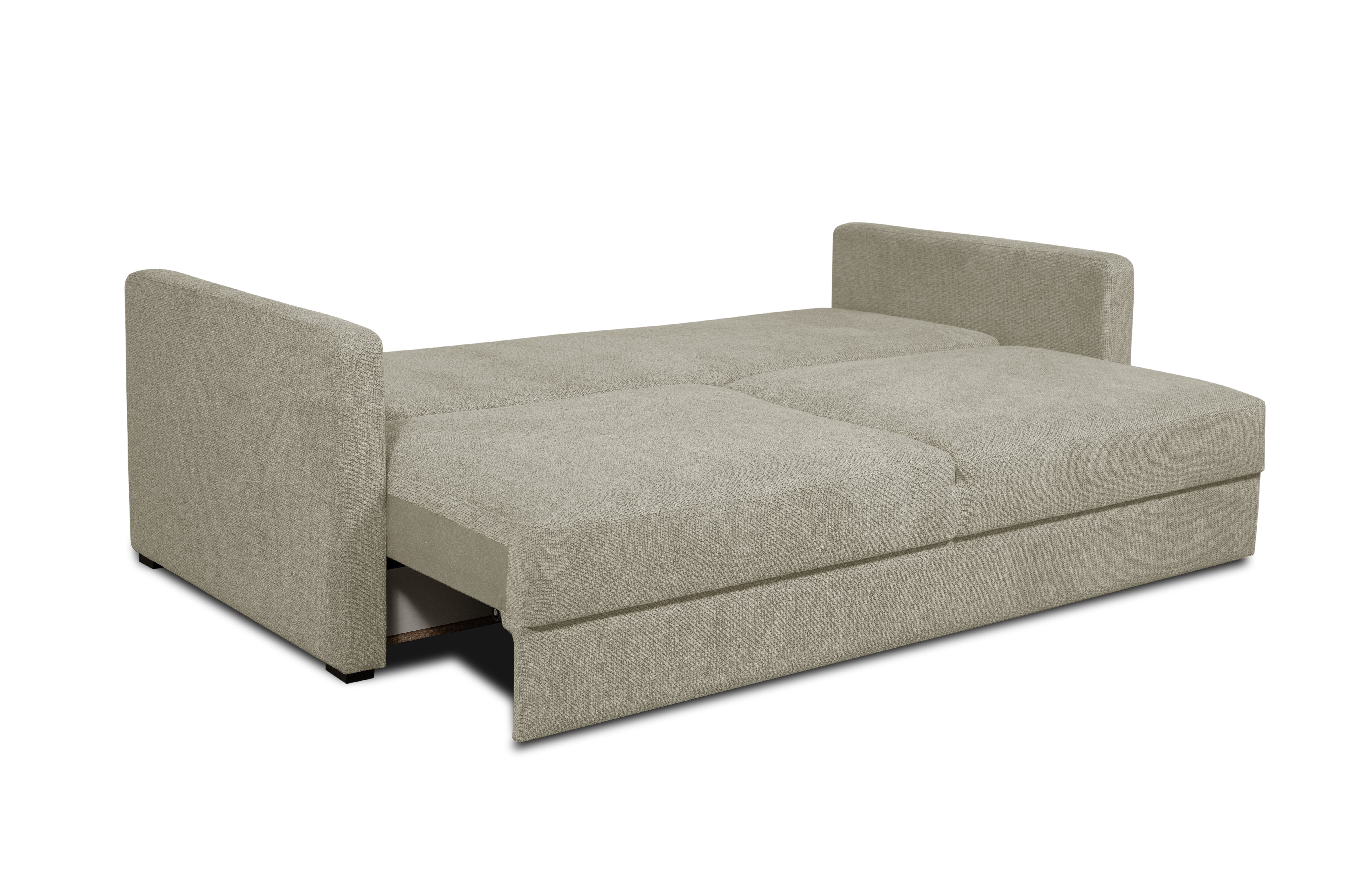 affaire Home in mit Bettfunktion, Armlehnvarianten Schlafsofa natural Calrence, aufklappbarer Serie zwei der