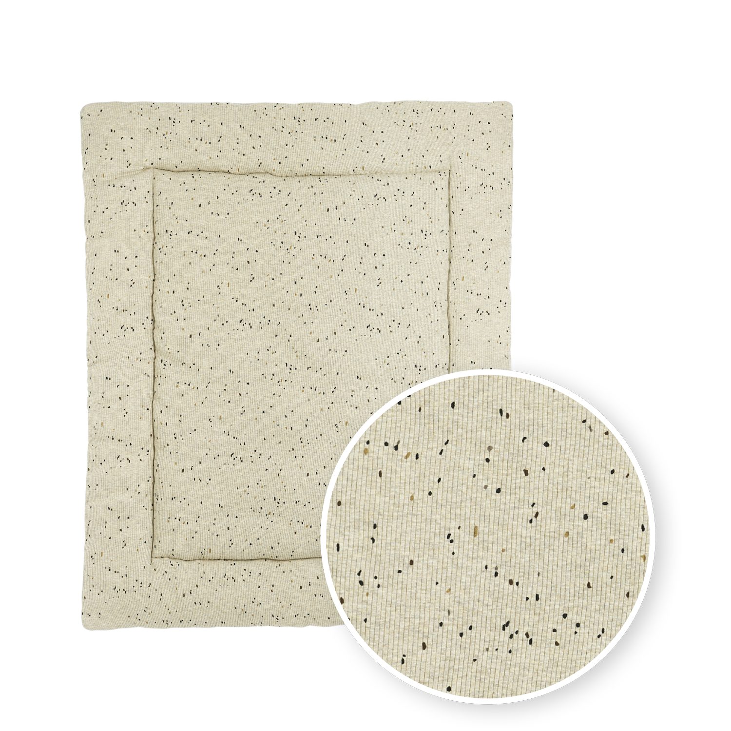 Meyco Baby Laufgittereinlage Mini spot Sand Melange, (1-tlg), 80x100cm