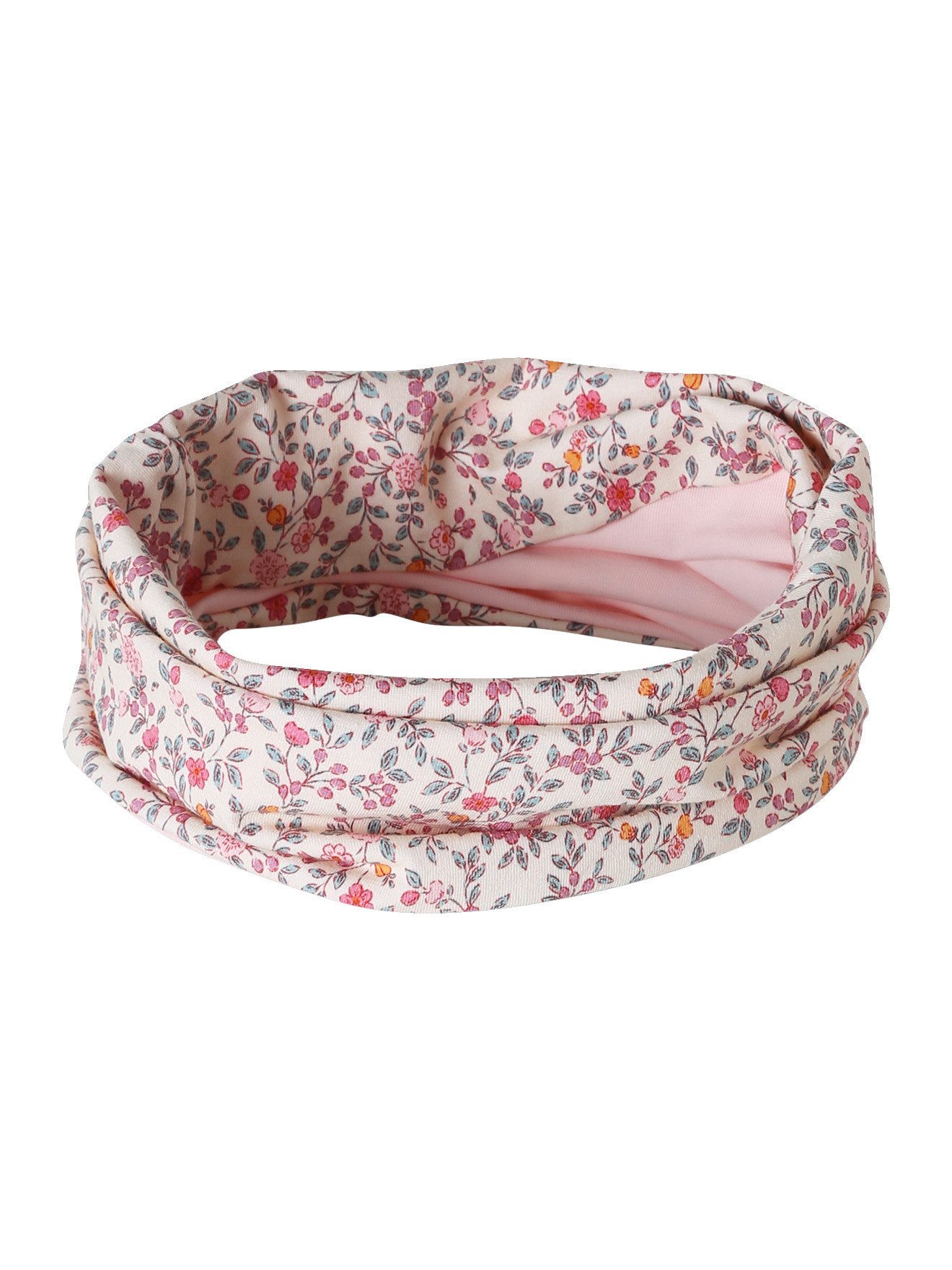 vertbaudet Halstuch Schlauchschal mit Blumen Mädchen, Baumwolle