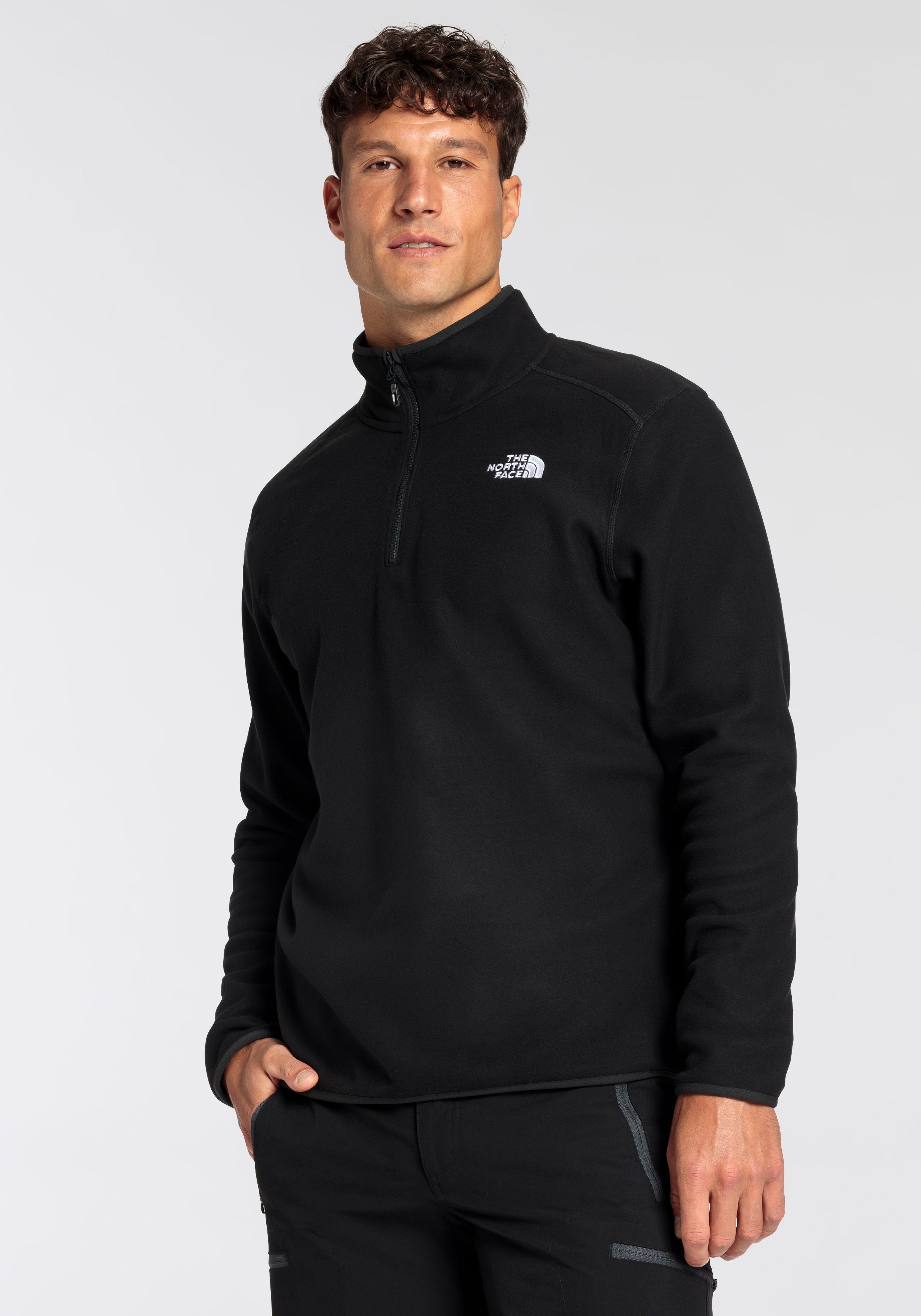 The North Face Флісові 103 GLACIER FLEECE 1/4 ZIP mit dezenten Logostickereien