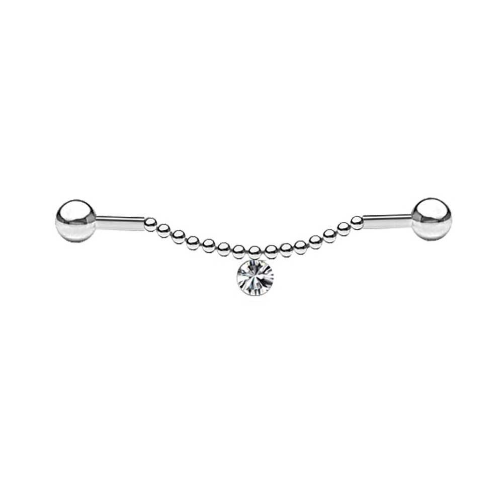viva-adorno Piercing-Set Industrial Piercing Scaffold Ohr Piercing Kette An günstig online kaufen