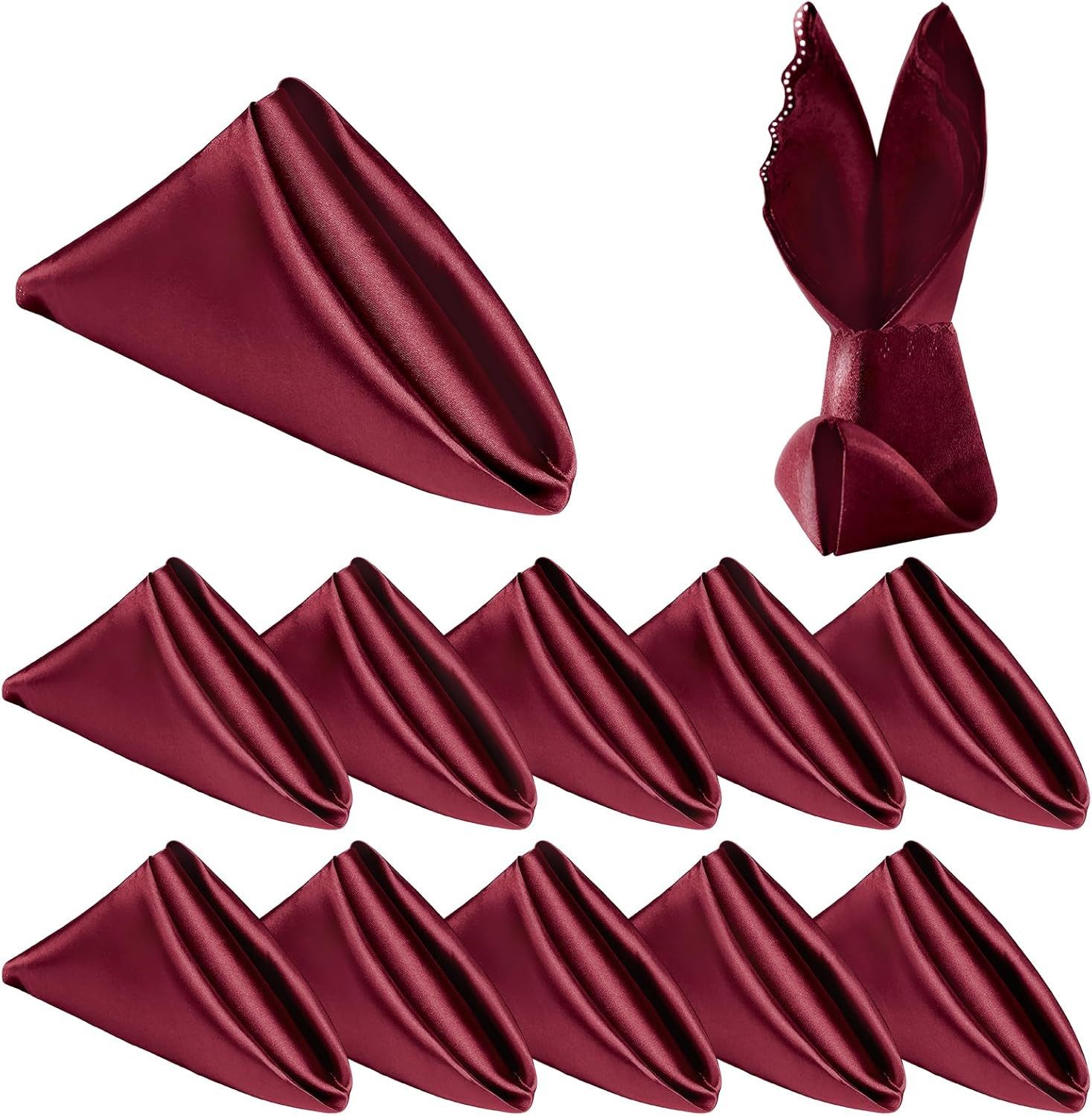 Coonoor Stoffserviette 48x 48cm quadratische Servietten,Hochzeitsservietten,Tischtuch, (12 St), für Bankett,Abschlussfeier, Party,Halloween,Weihnachtsdekoration