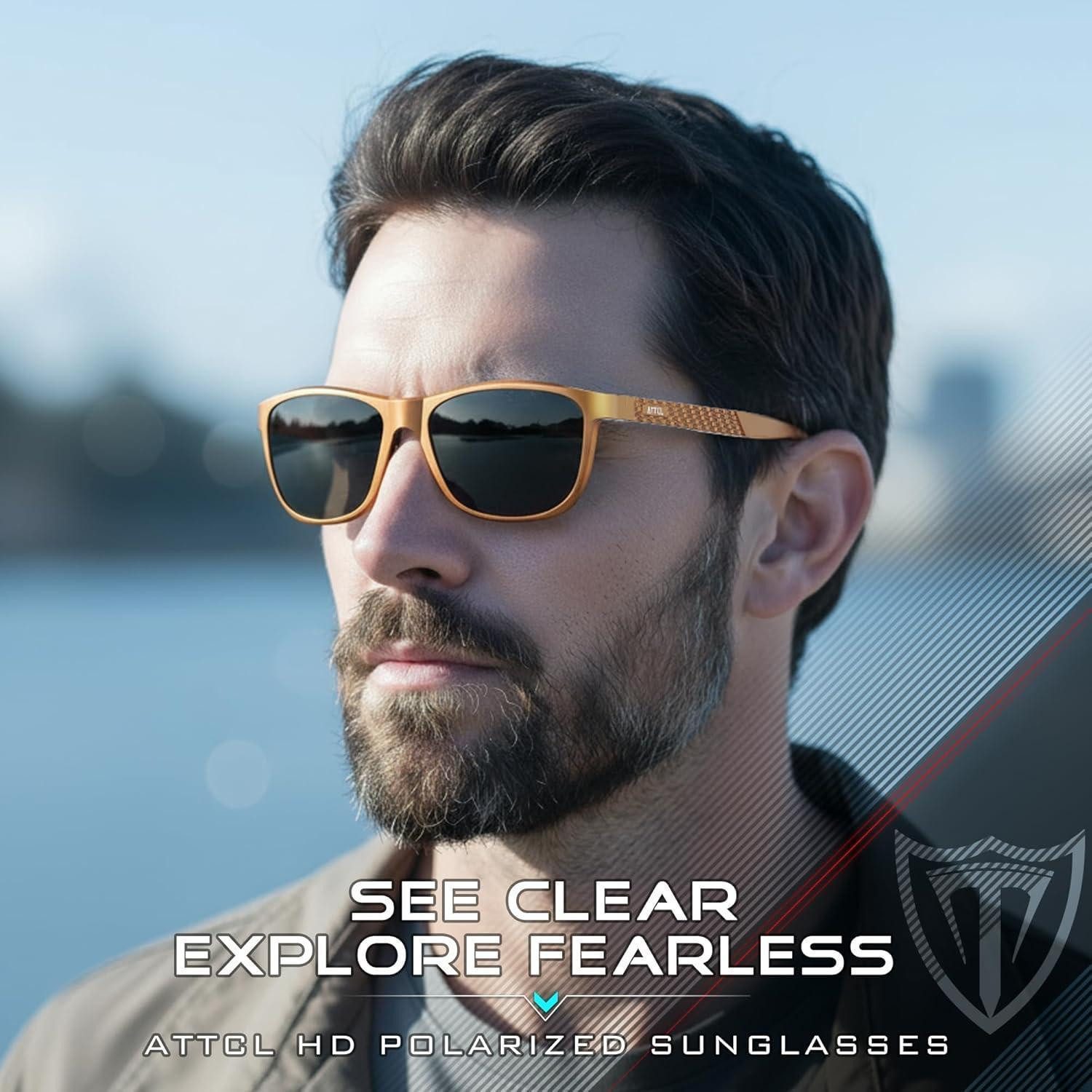 LuxusKollektion Retrosonnenbrille Sonnenbrille Herren M 8587-orange Rahmen Grau Linse Non-verspiegelt