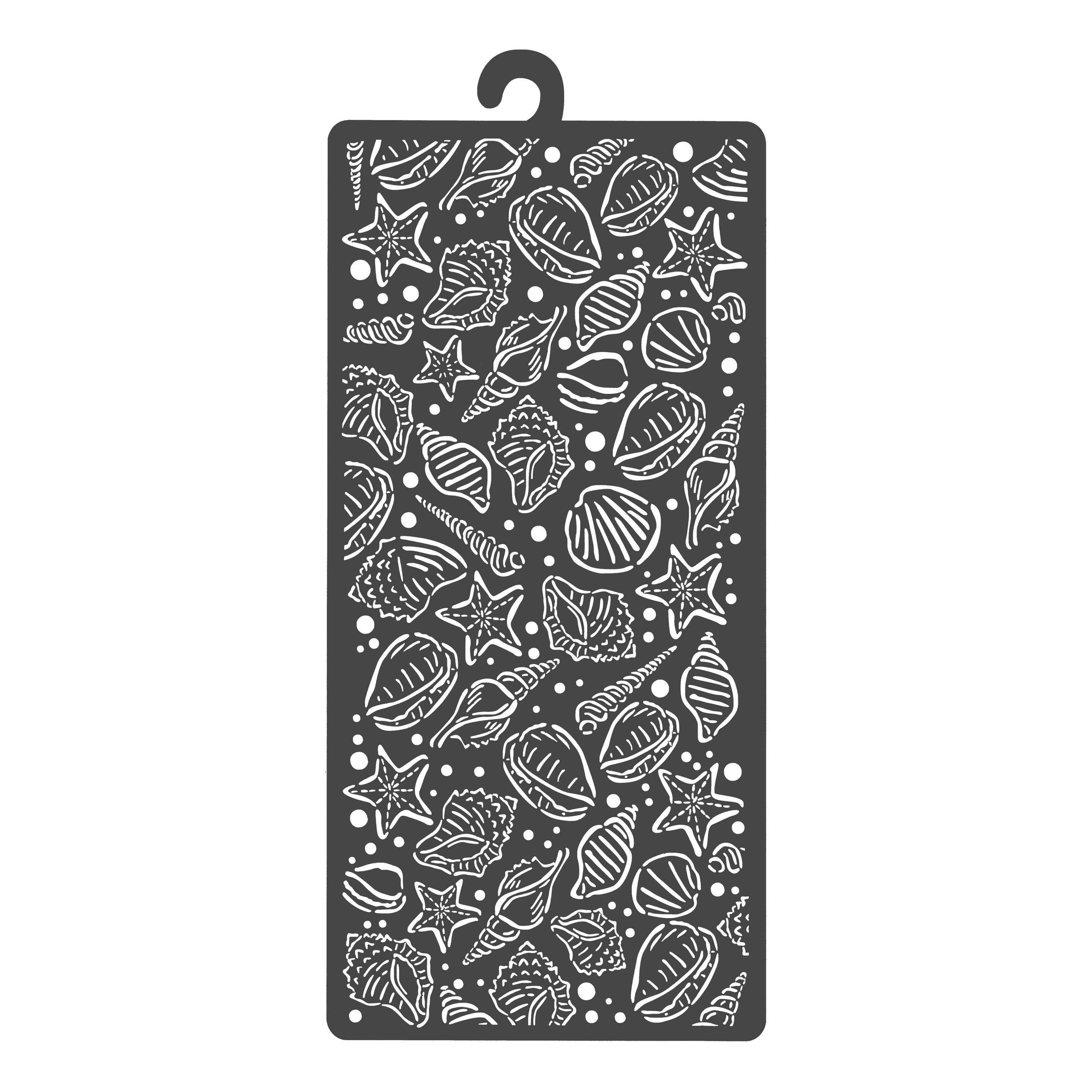 Stamperia Motivschablone Sea Land -Shells, 12 cm x 25 cm