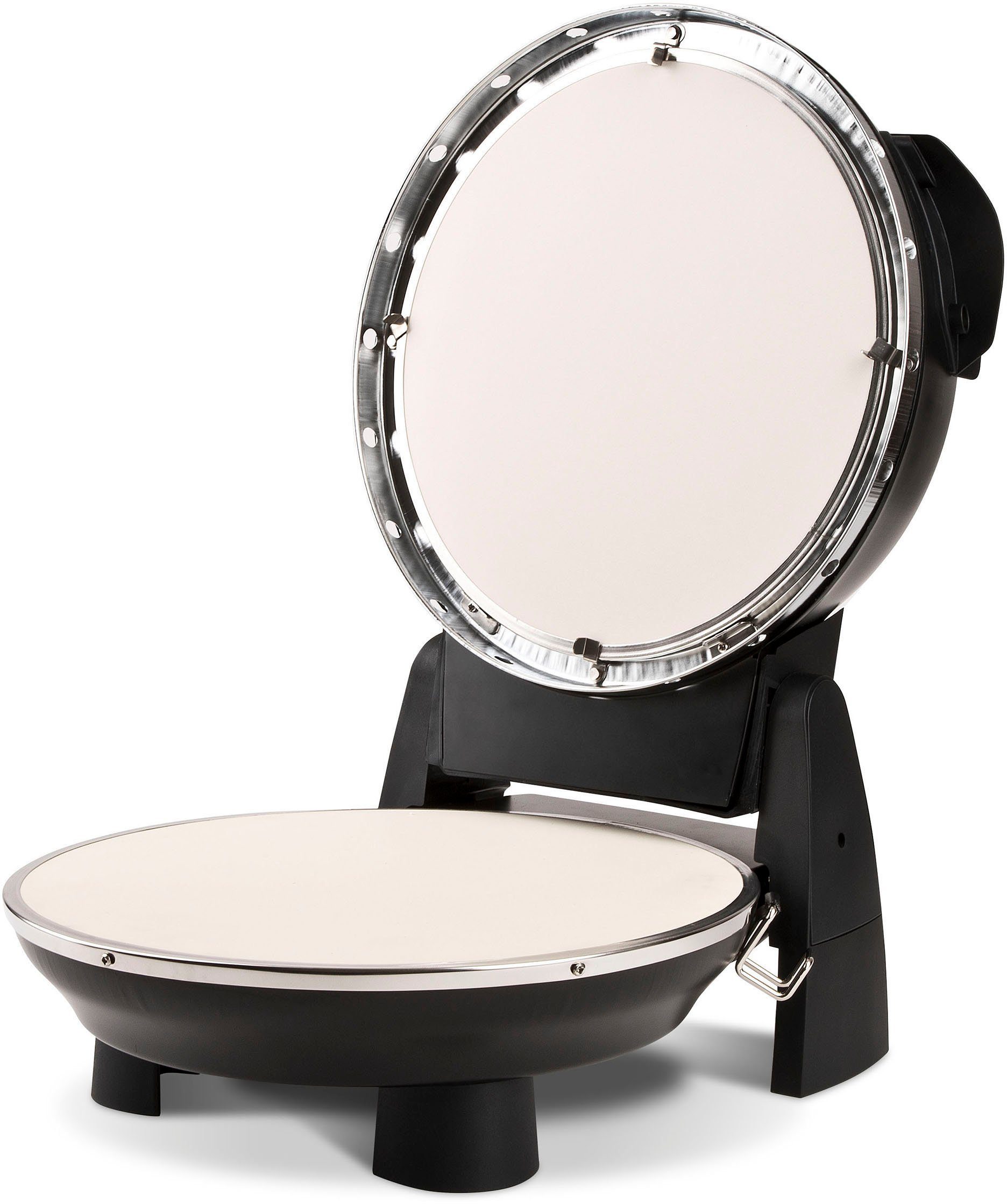 G3Ferrari Pizzaofen Napoletana G1003210 schwarz inkl. 2-ten oberen Pizzastein, bis 400 °C für echte Steinofenpizza und für noch mehr Backvielfalt