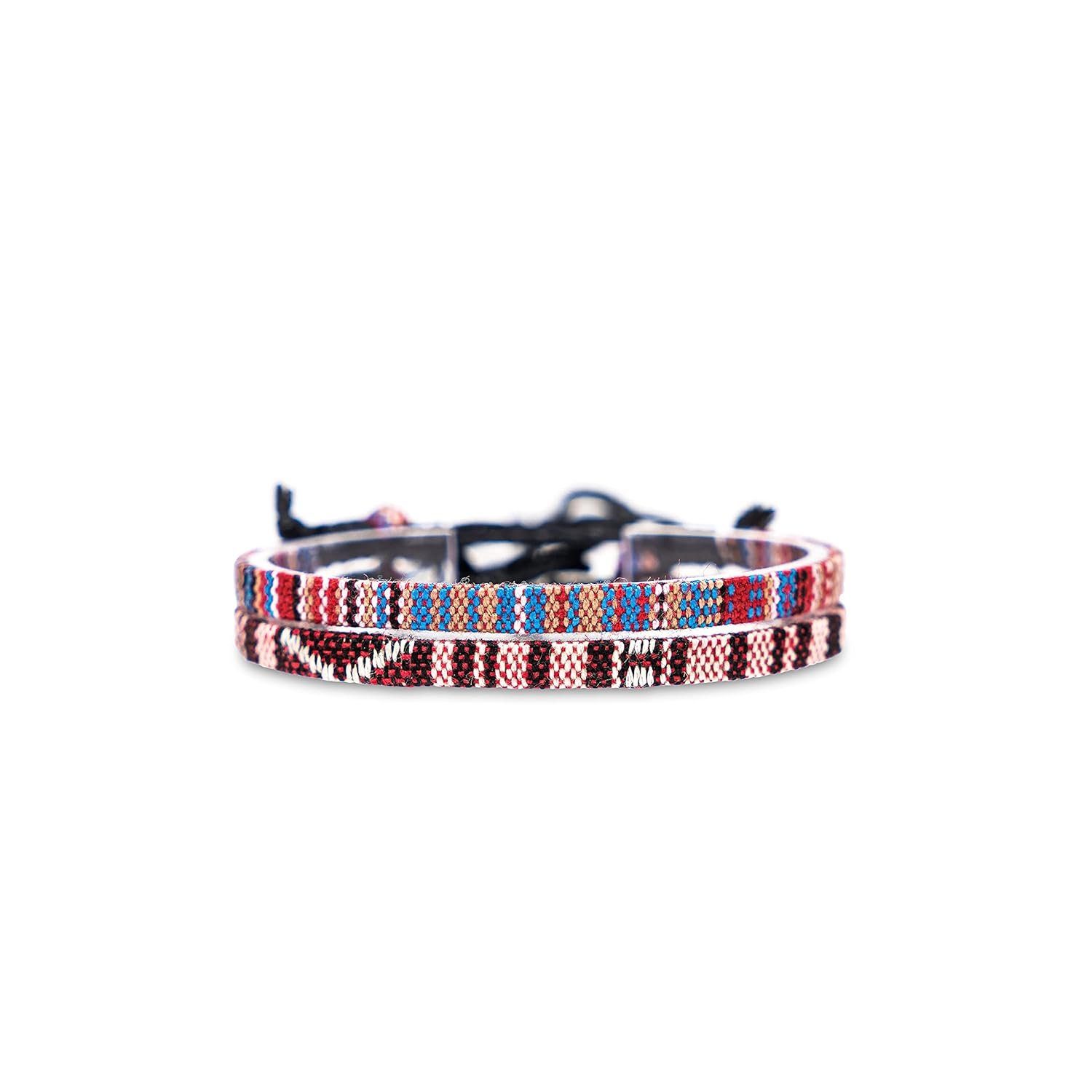 Made by Nami Freundschaftsarmband Surfer Armband 2-er Set Boho Schmuck (Set, 2), Ethno Hippie Style Freundschaftsarmbänder