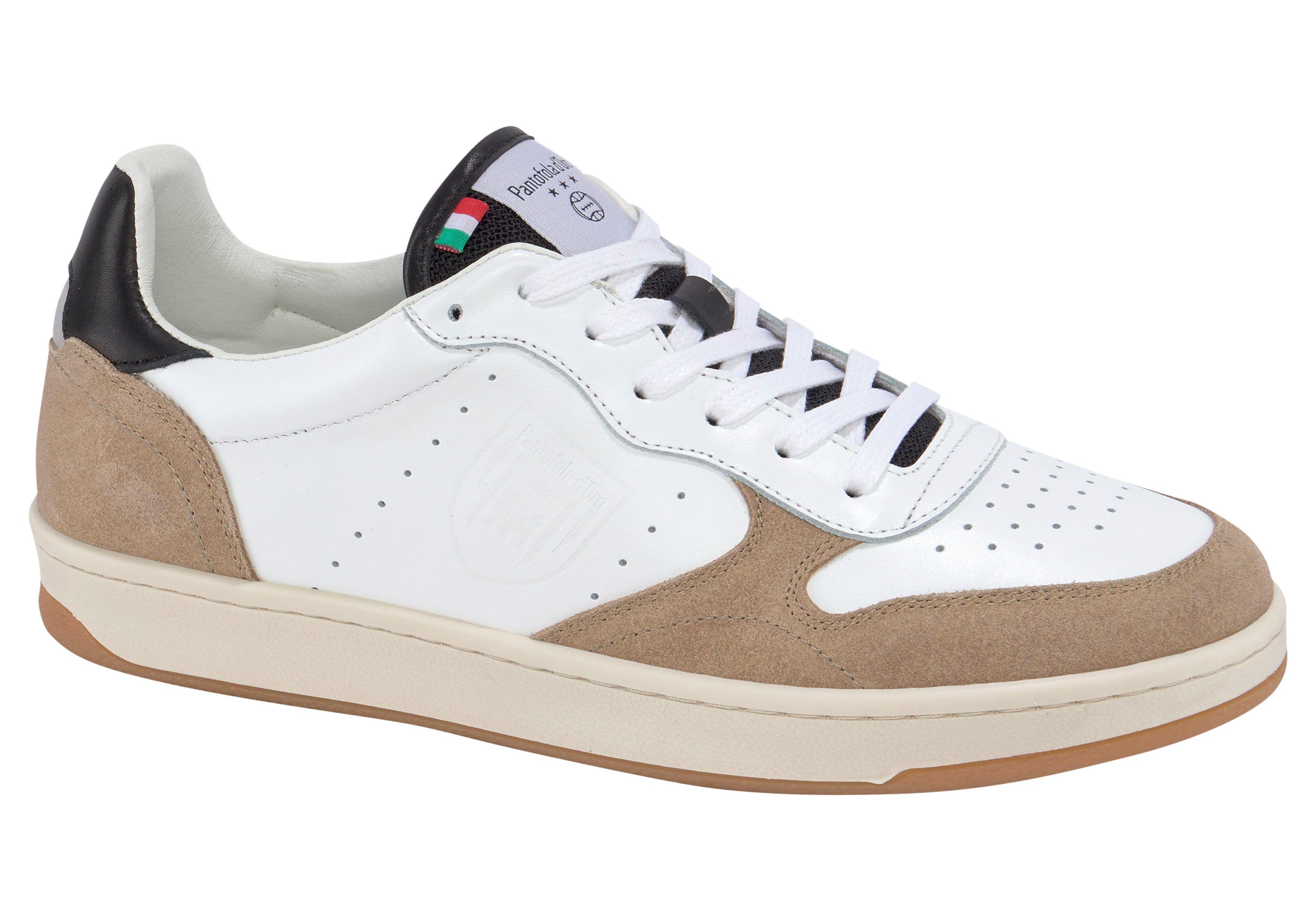 Pantofola d´Oro LIONI UOMO LOW Sneaker im Casual Business Look weiß-beige