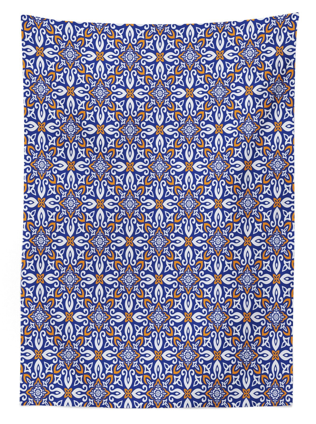 Abakuhaus Folk-Motive Farbfest Waschbar Außen Bereich Azulejo Farben, geeignet Für Mosaik den Tischdecke Floral Klare