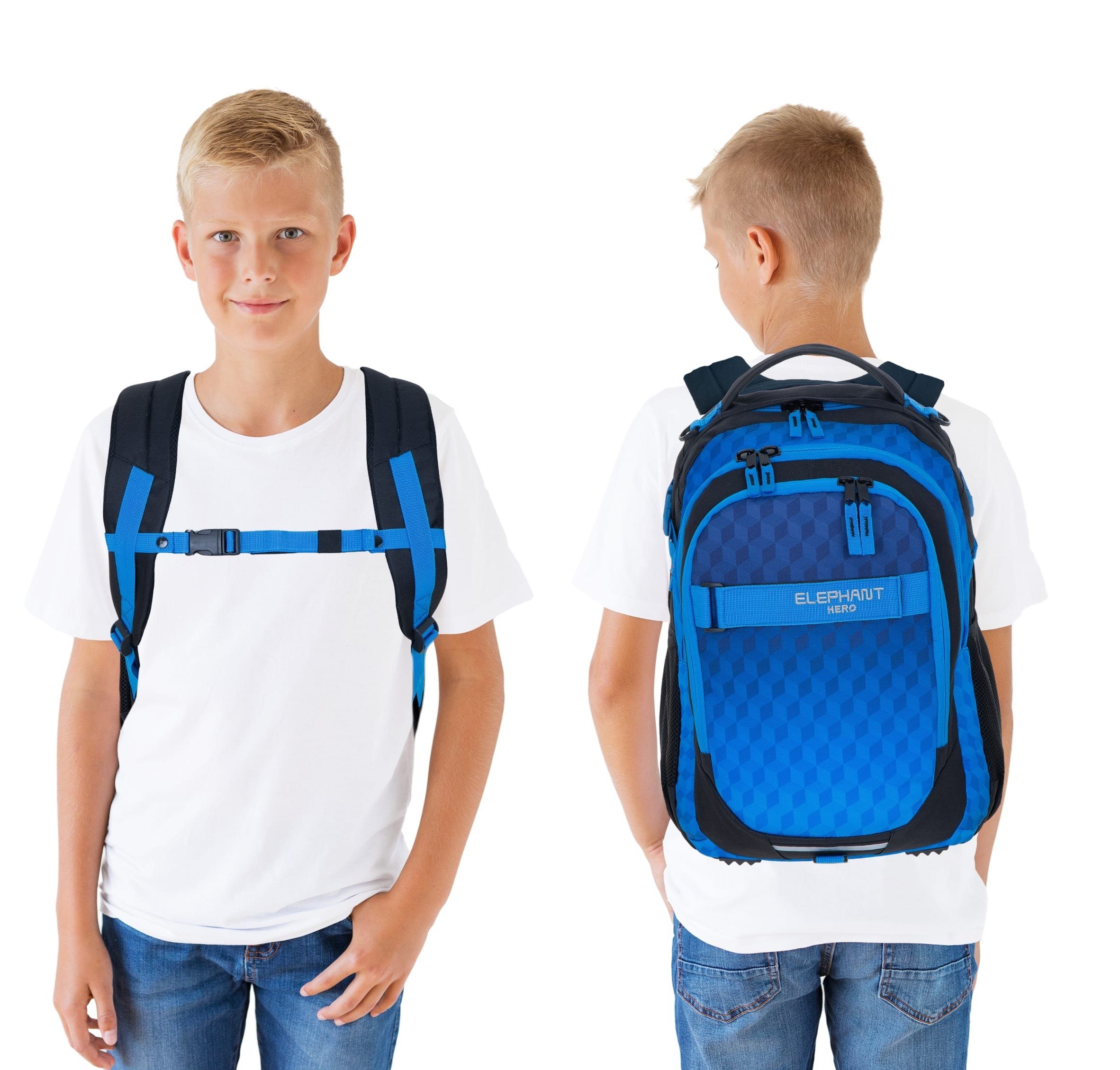 ELEPHANT Schulrucksack Hero Signature Schultasche, Rucksack, Schulmappe – Bild 2 von 5